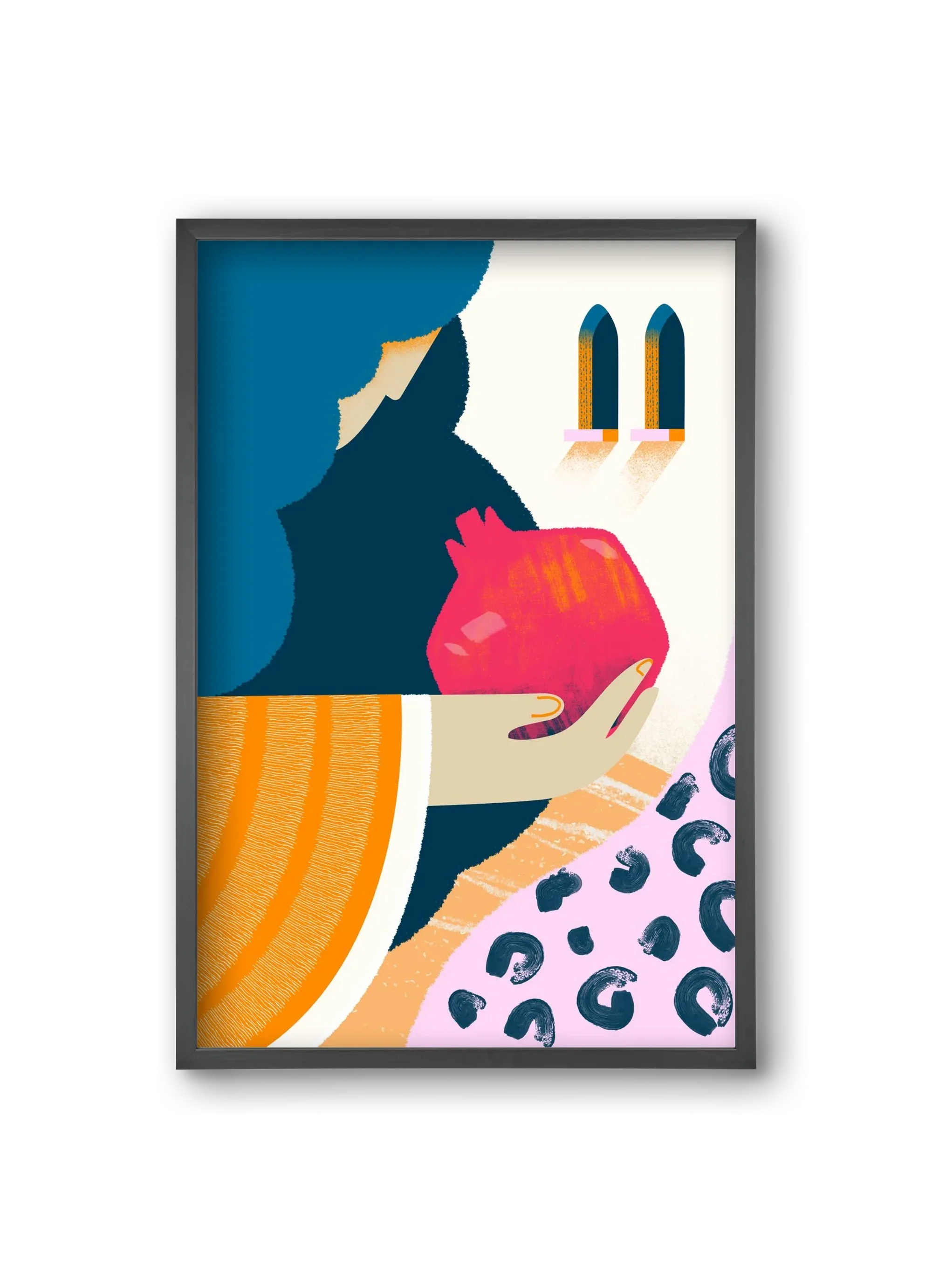 Lady with pomegranate - artbridge
