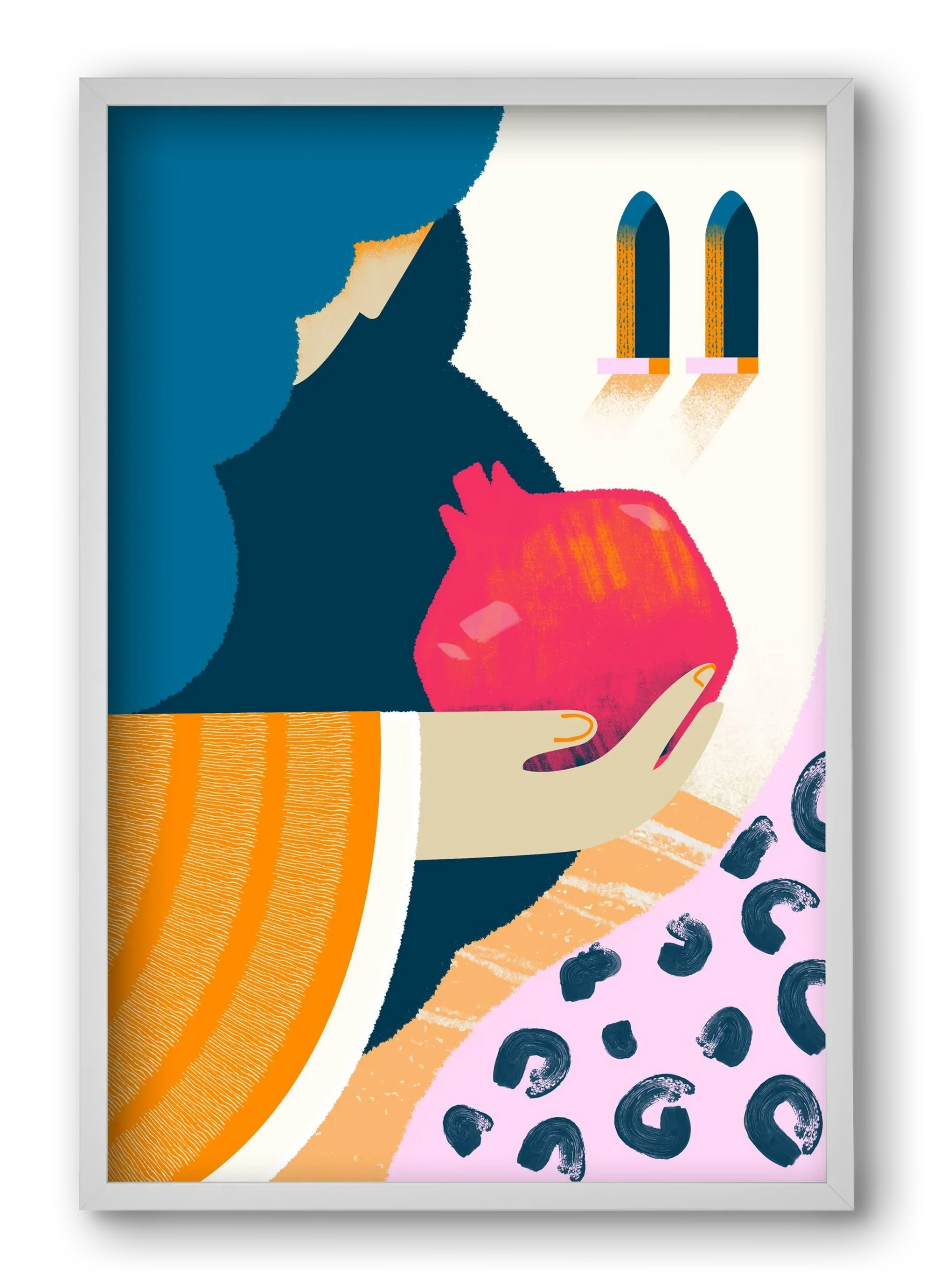 Lady with pomegranate - artbridge