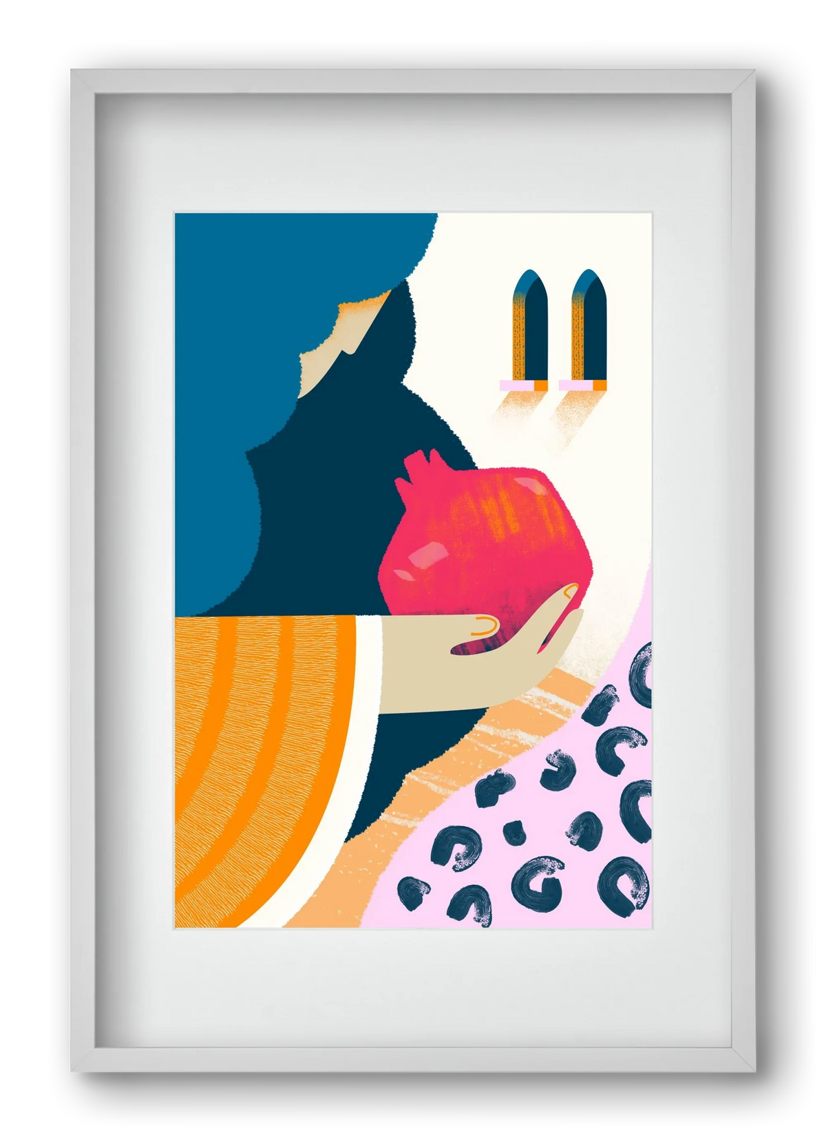 Lady with pomegranate - artbridge