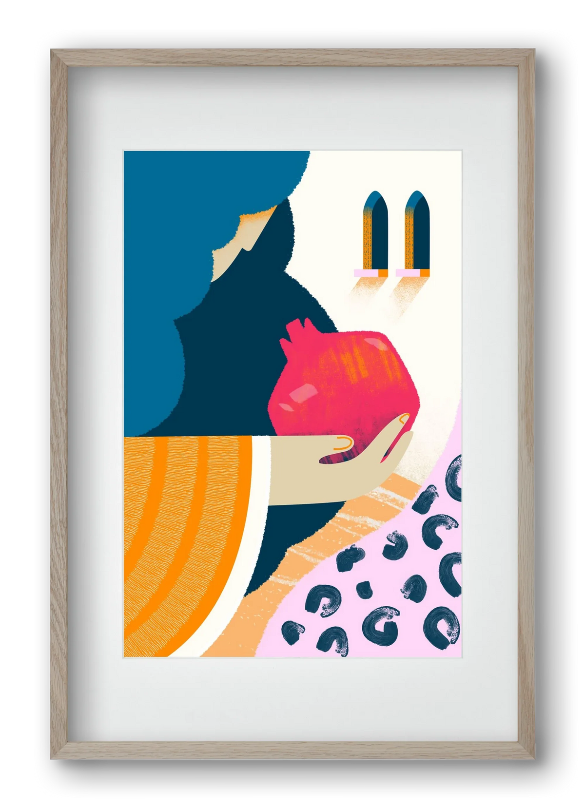 Lady with pomegranate - artbridge