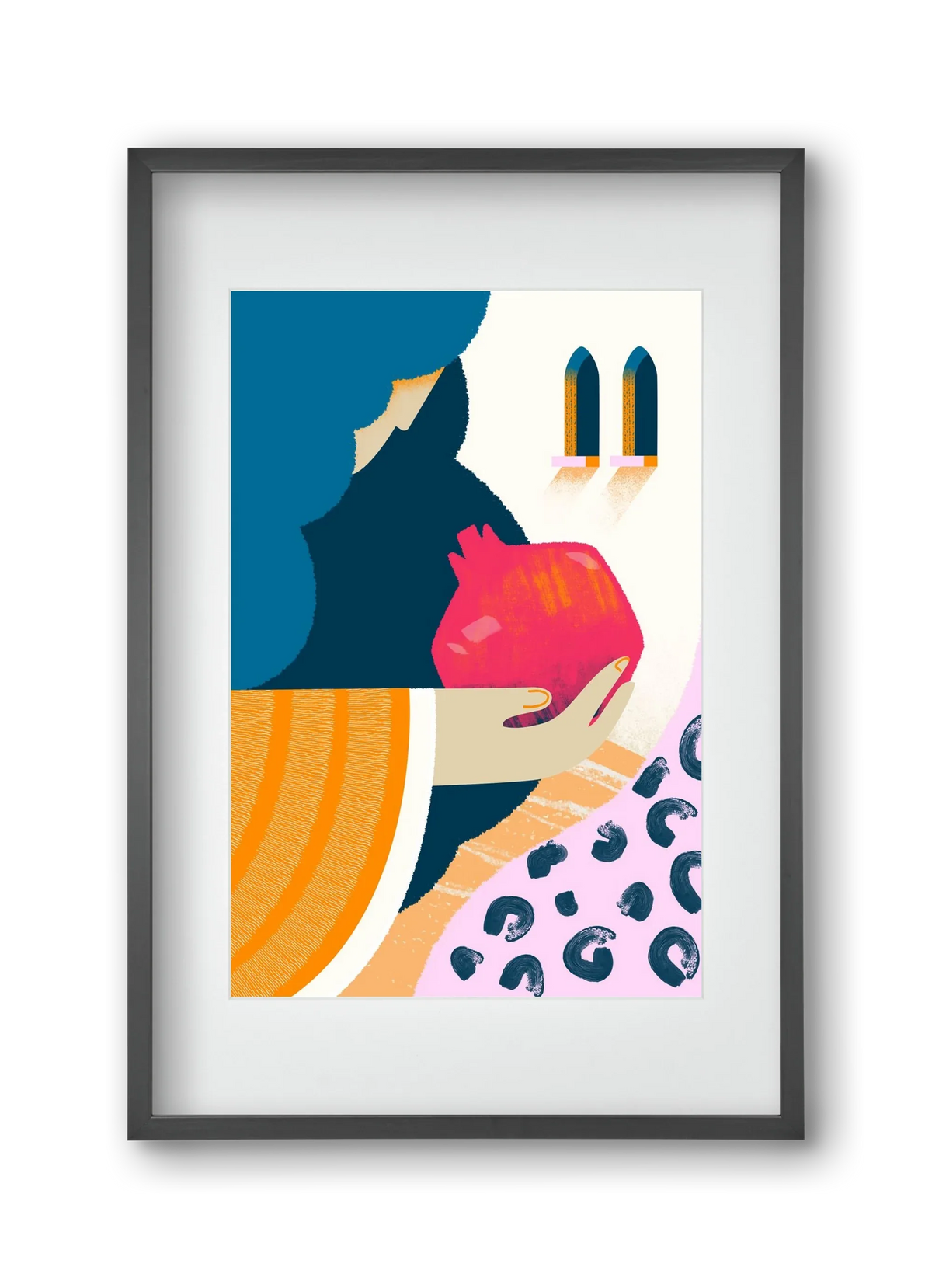 Lady with pomegranate - artbridge