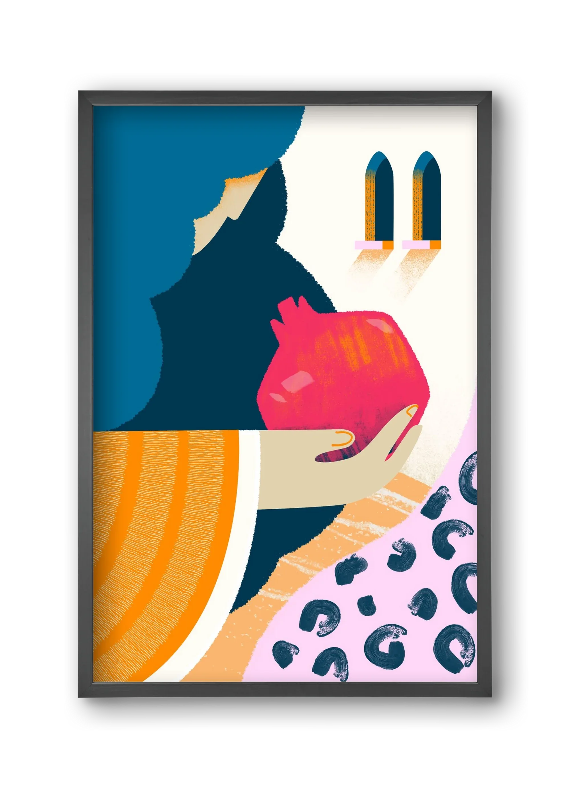 Lady with pomegranate - artbridge