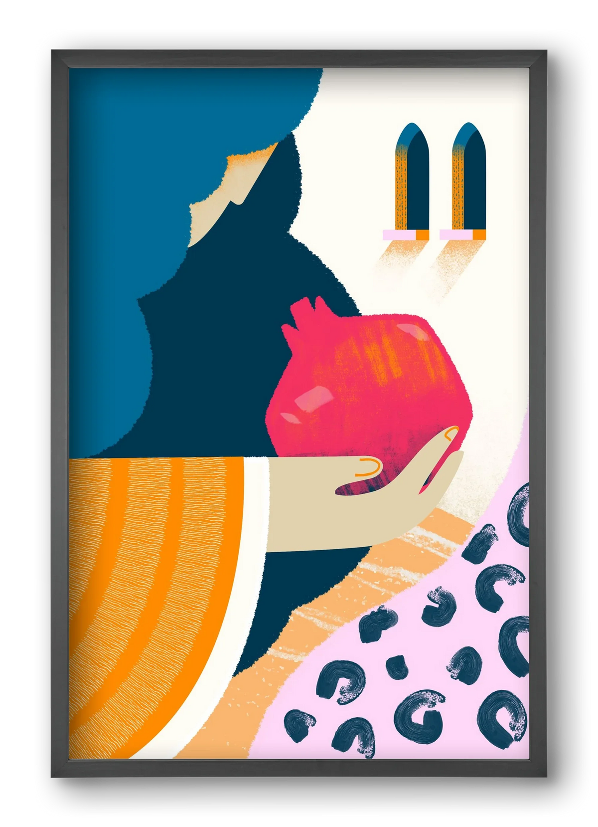 Lady with pomegranate - artbridge