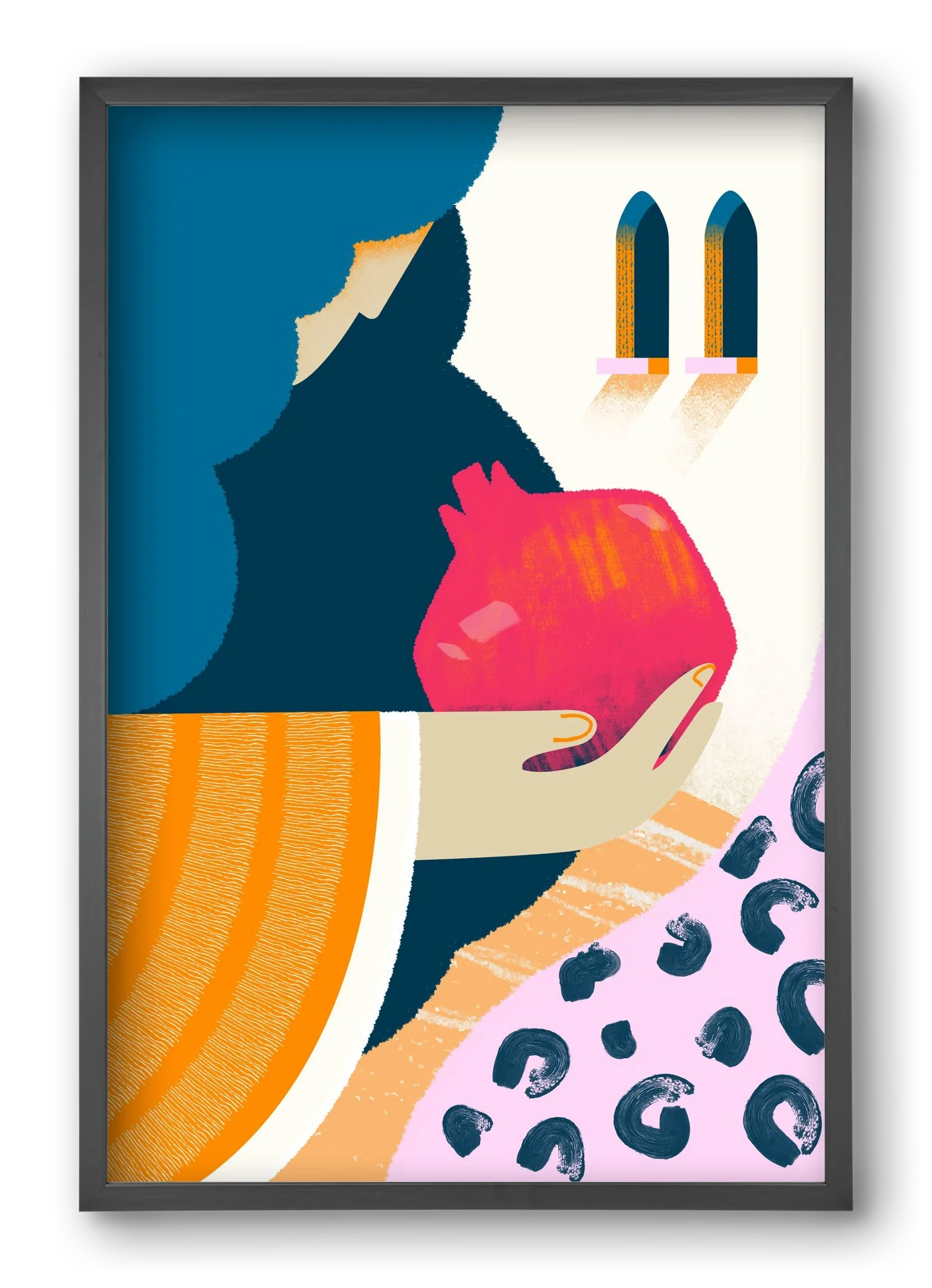 Lady with pomegranate - artbridge