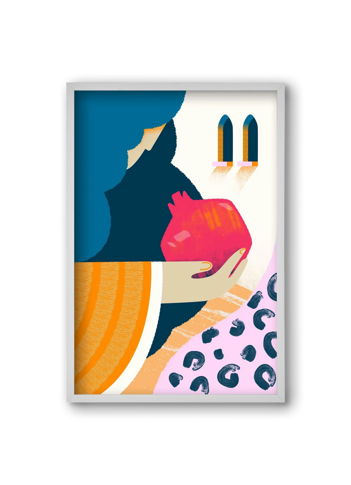 Lady with pomegranate - artbridge