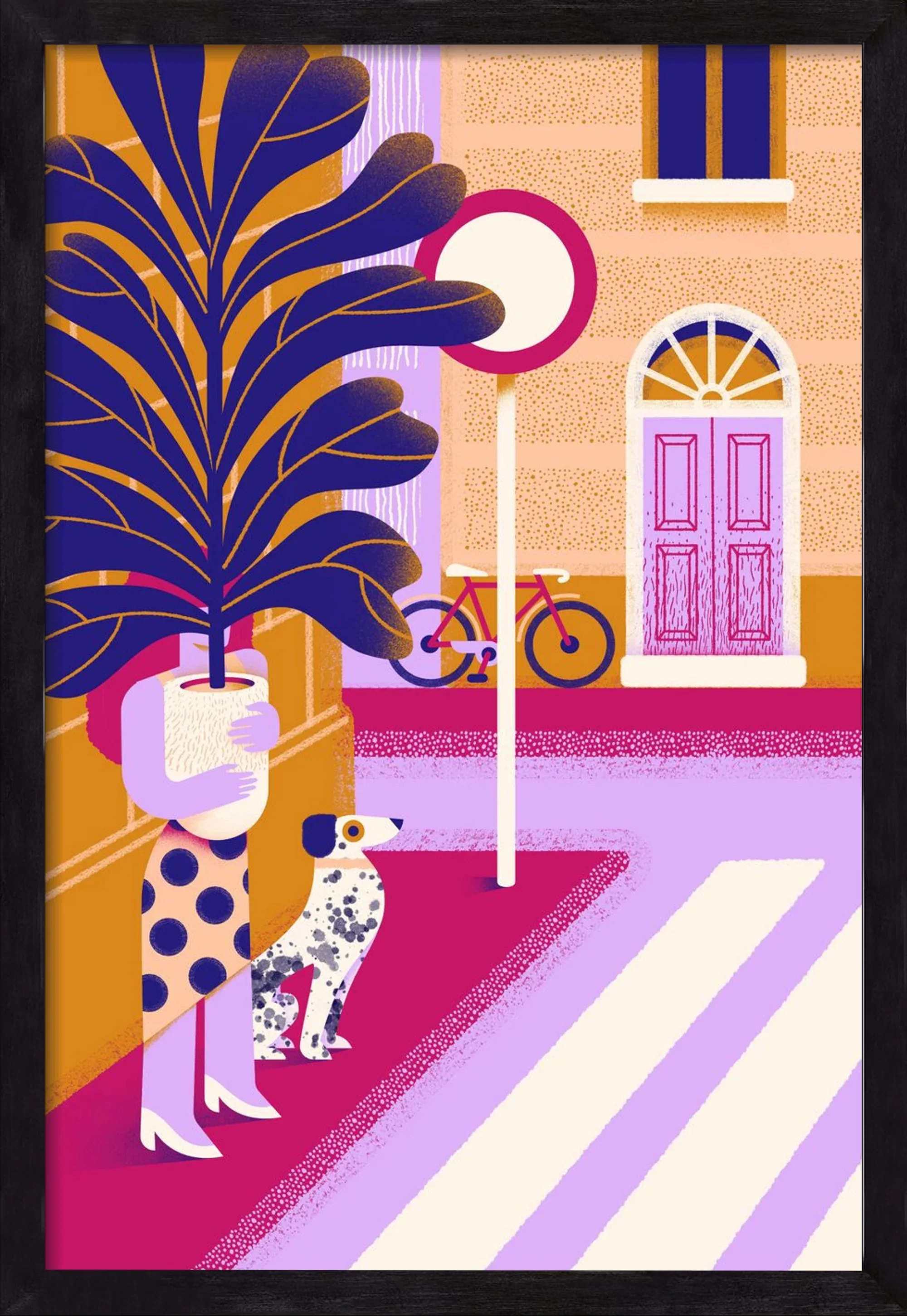 Plantmom and a dalmatian - artbridge
