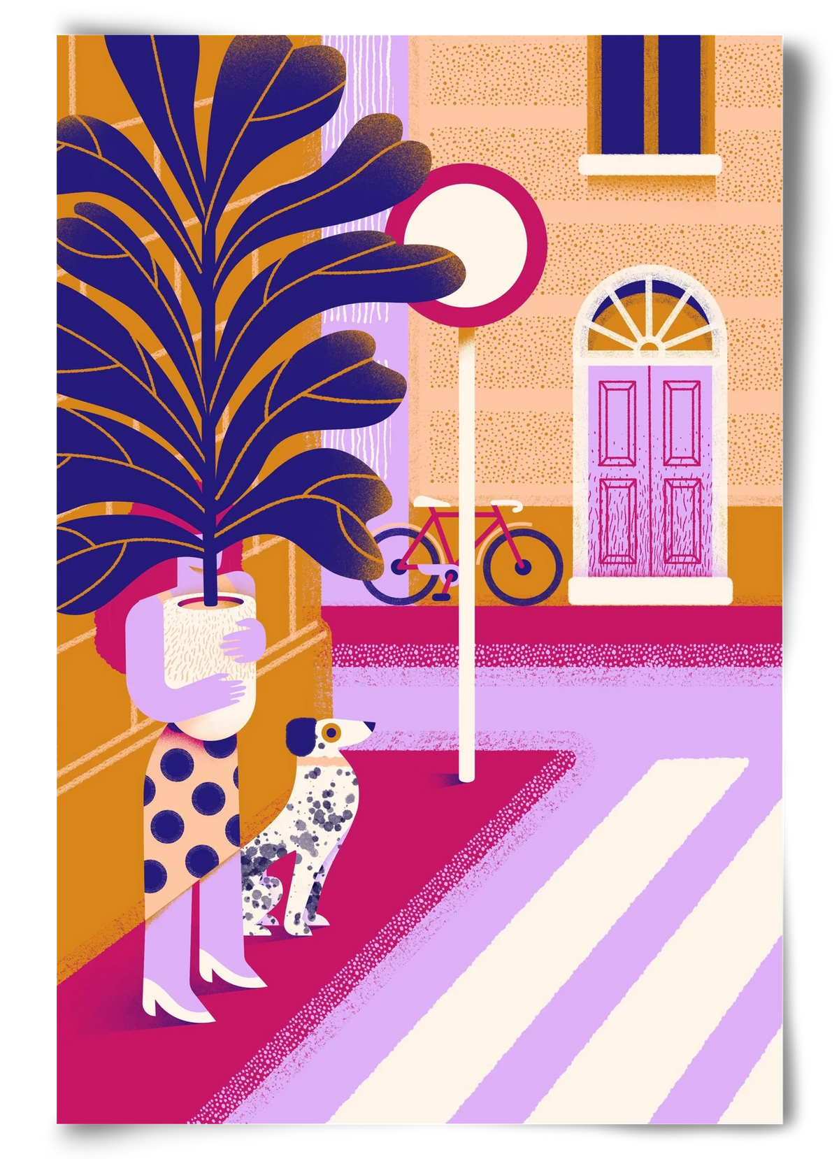 Plantmom and a dalmatian - artbridge