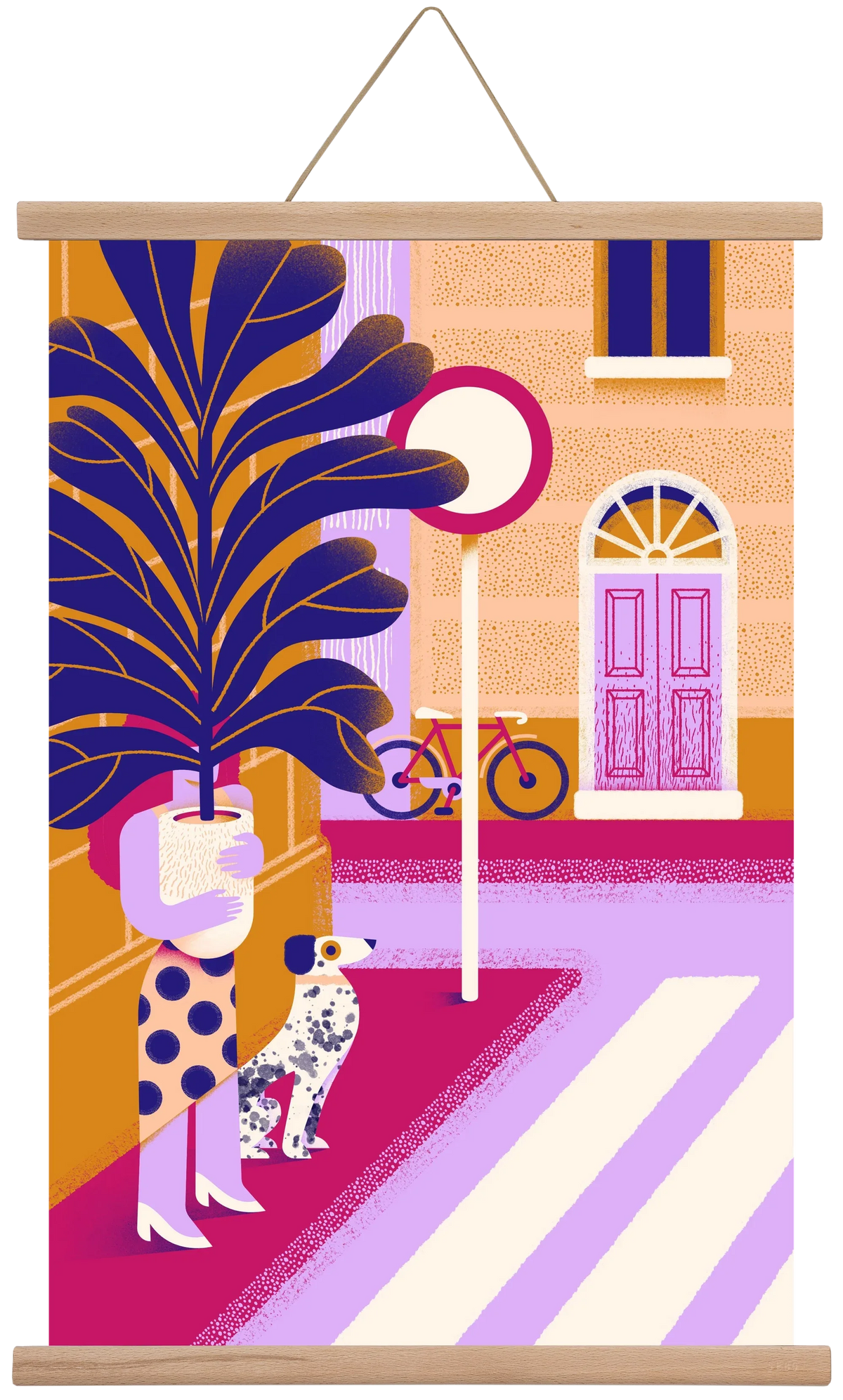 Plantmom and a dalmatian - artbridge
