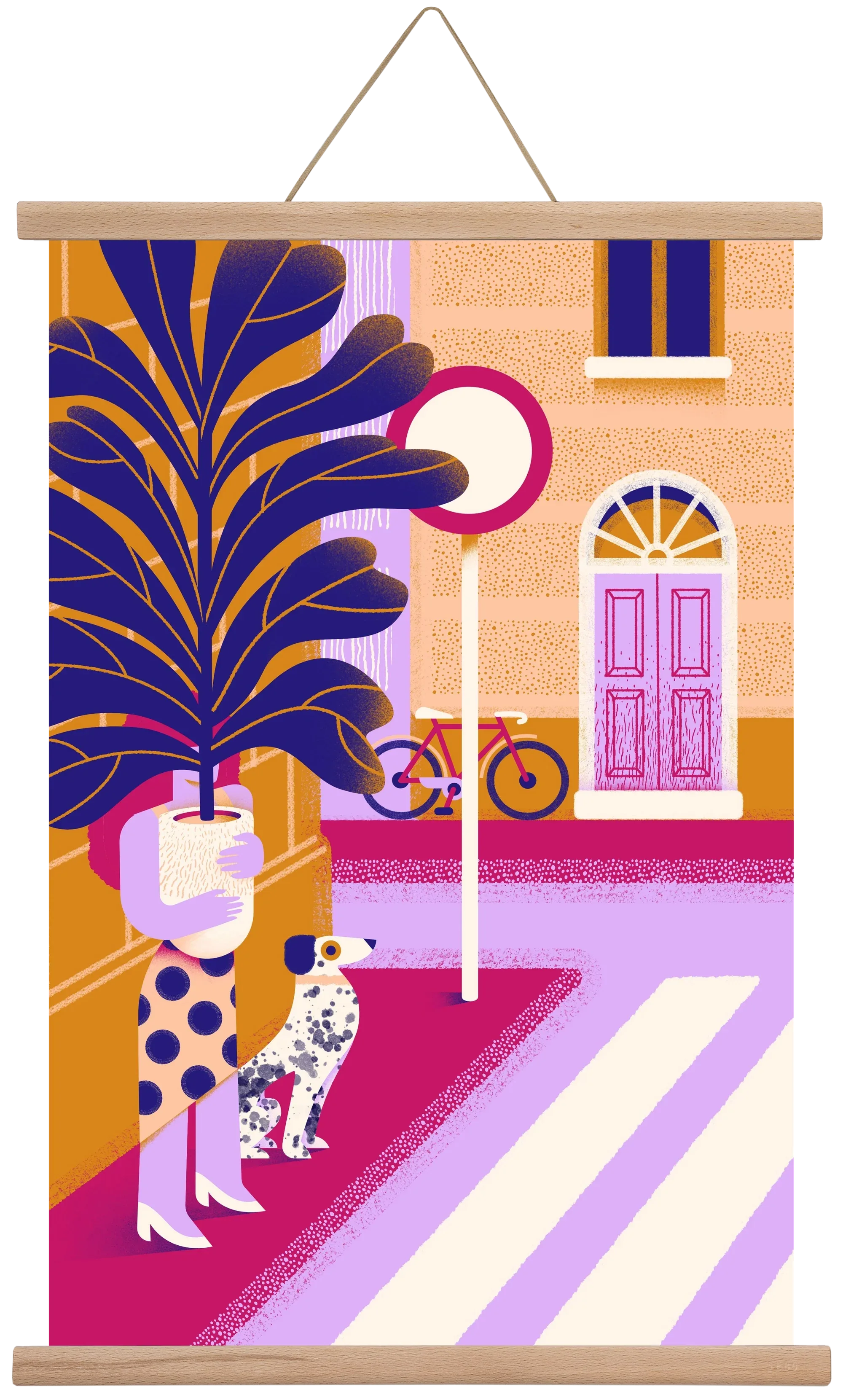 Plantmom and a dalmatian - artbridge