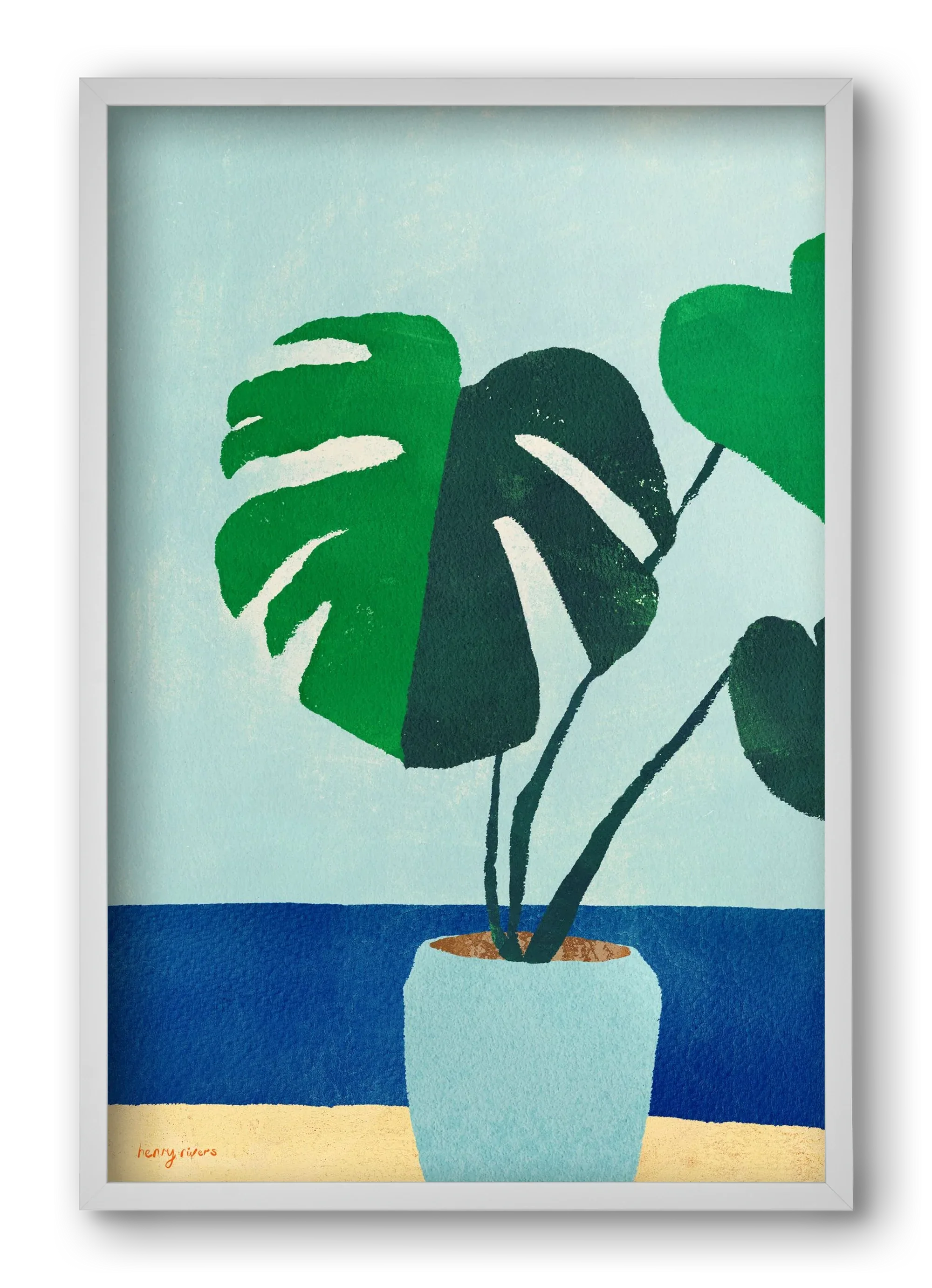 Monstera blues - artbridge