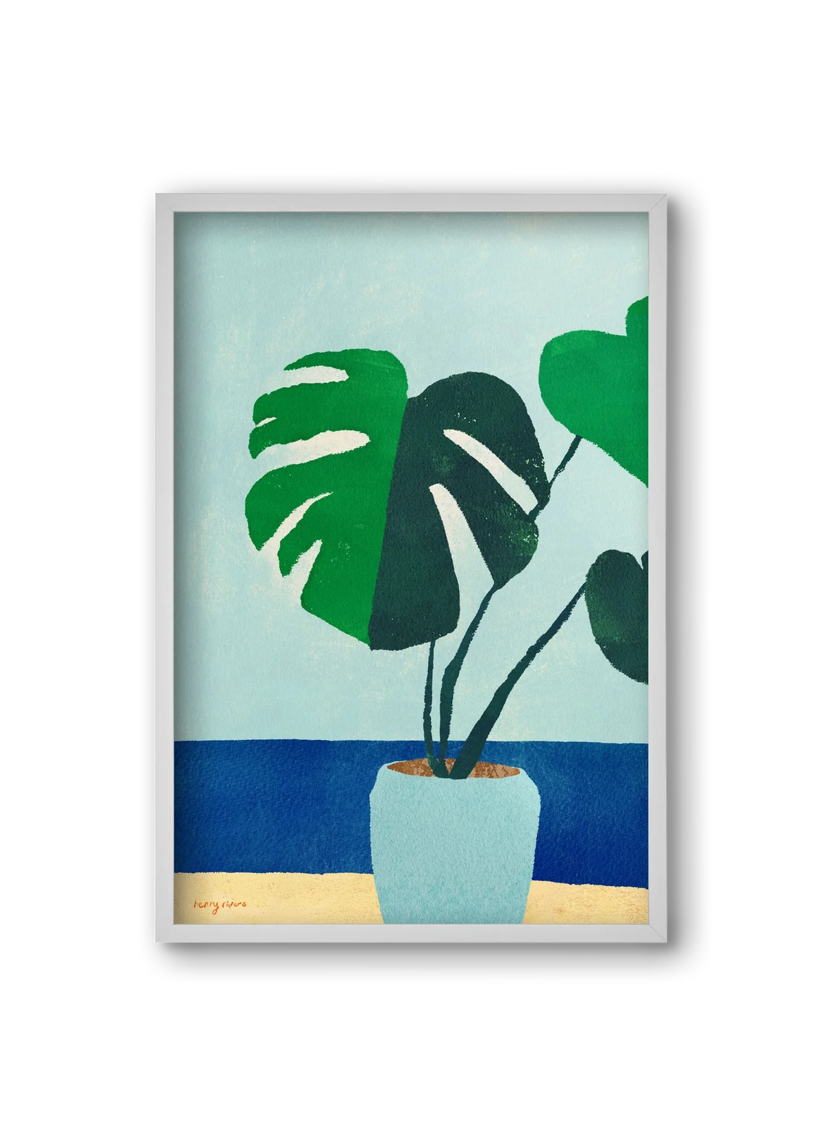 Monstera blues - artbridge