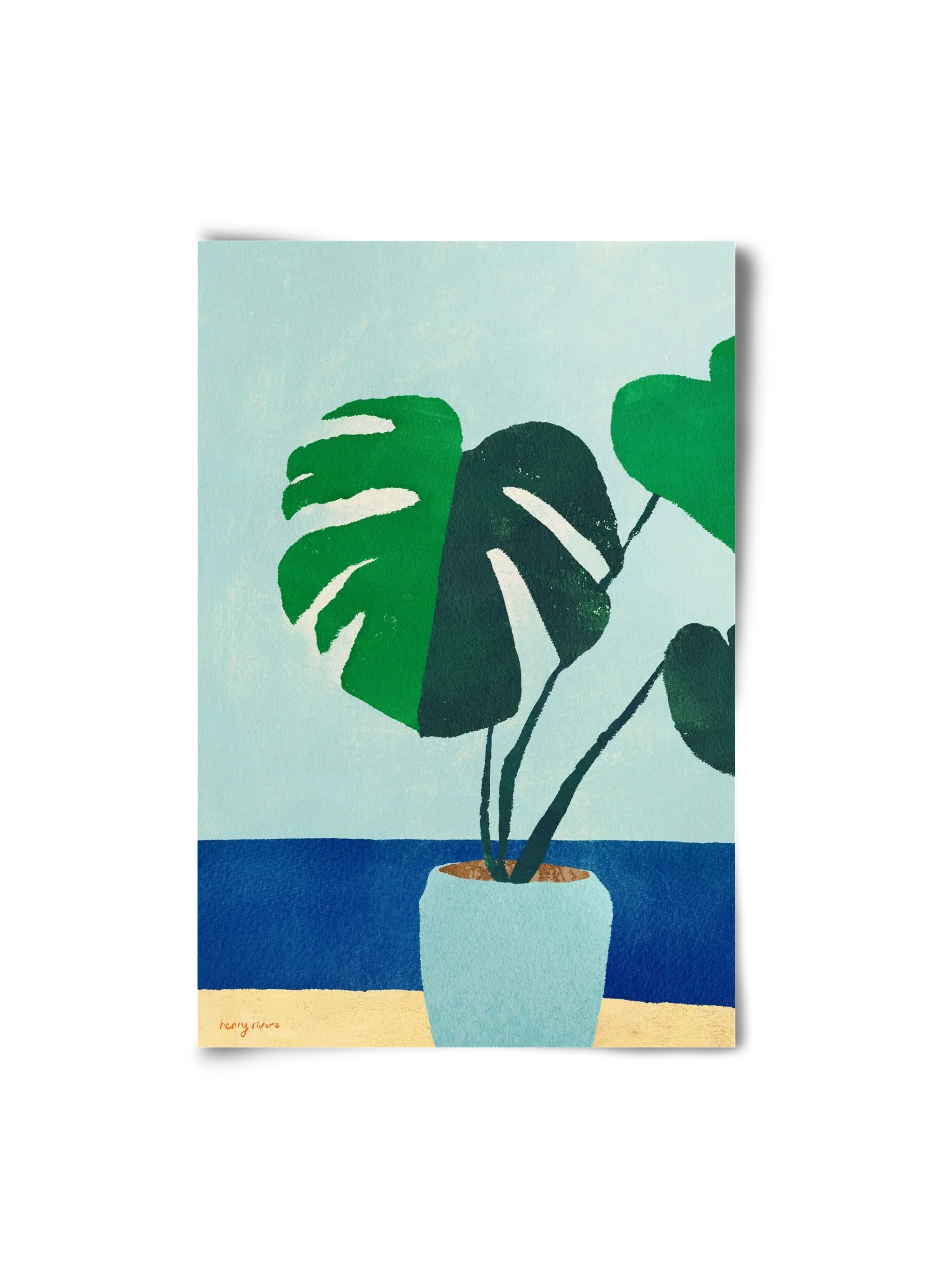Monstera blues - artbridge