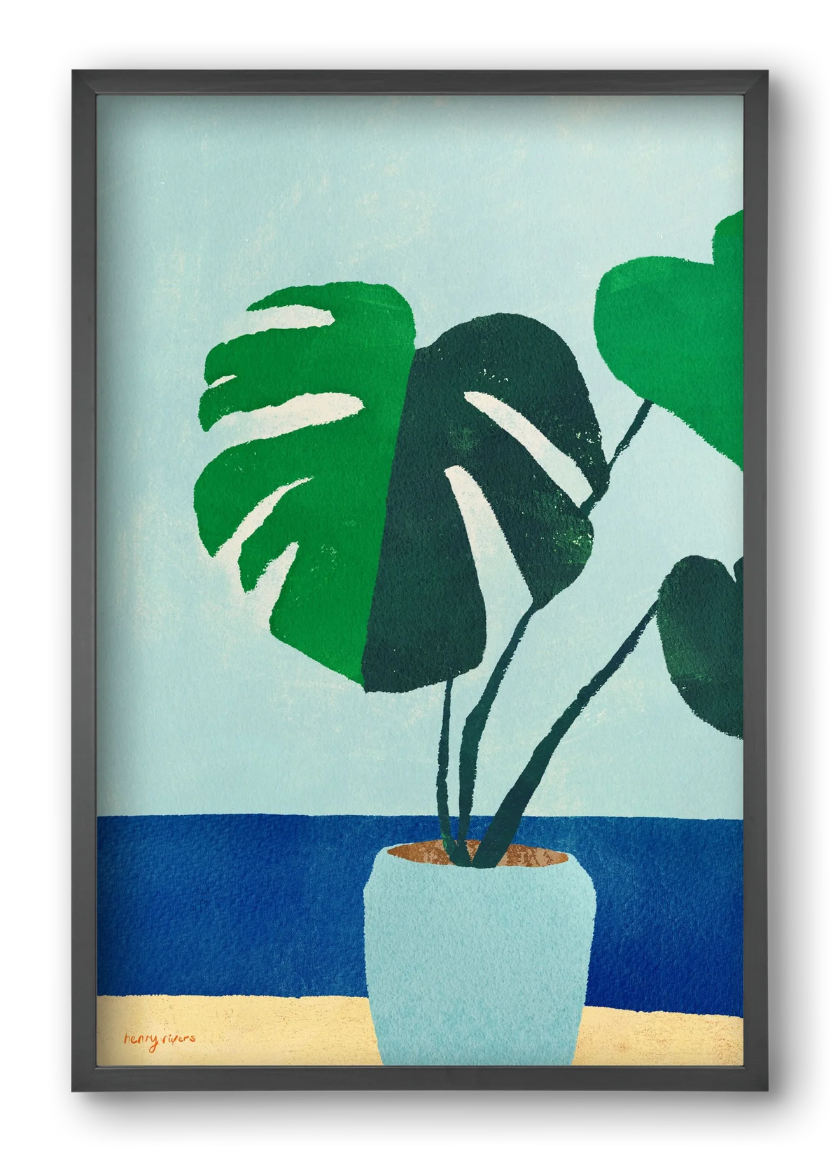 Monstera blues - artbridge