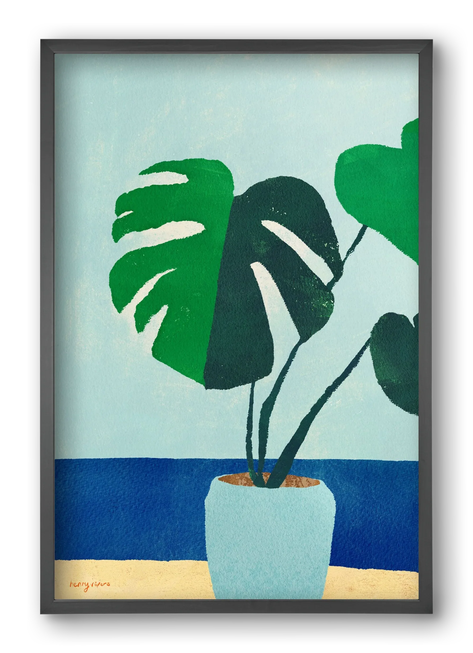 Monstera blues - artbridge