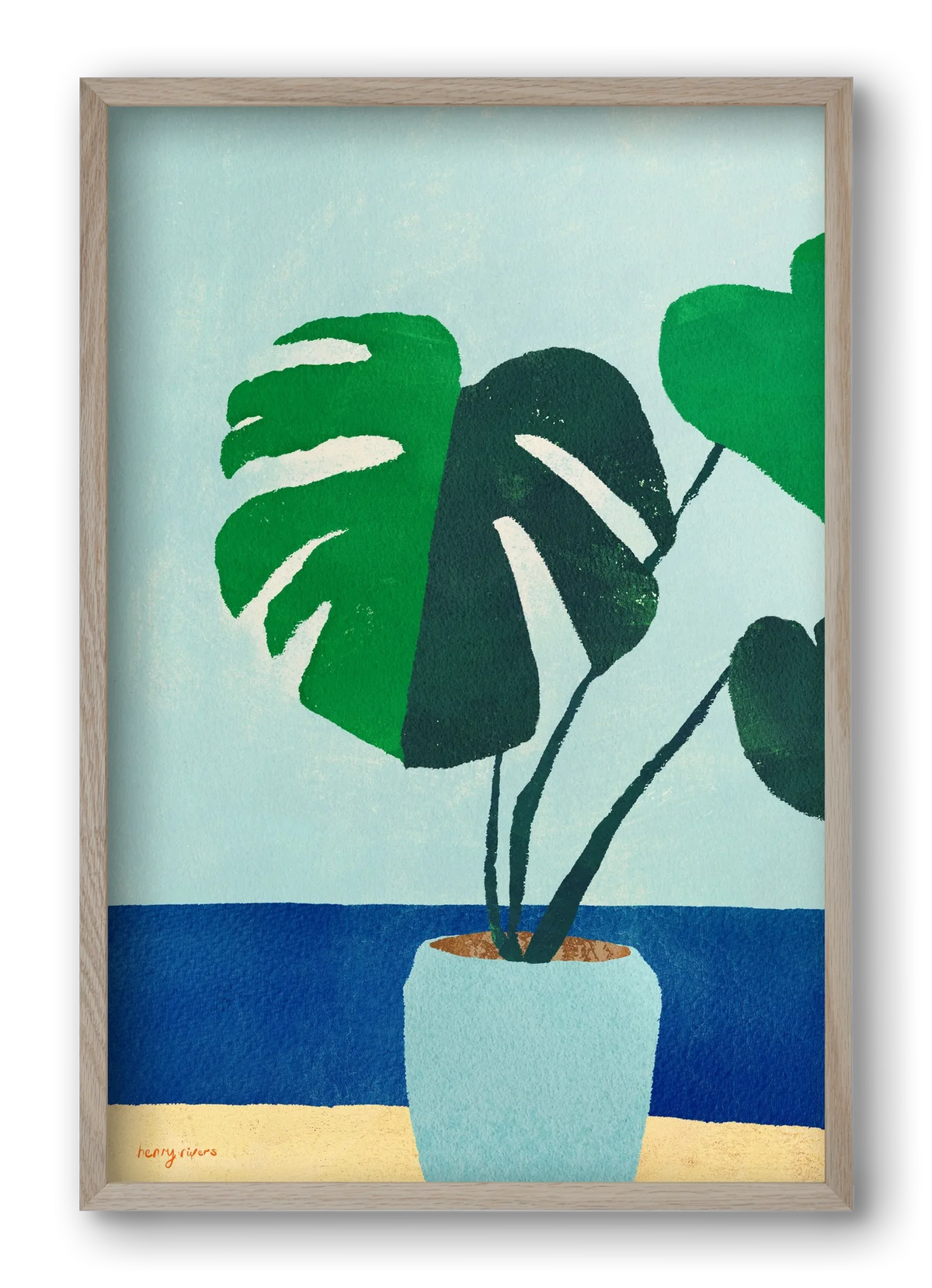 Monstera blues - artbridge