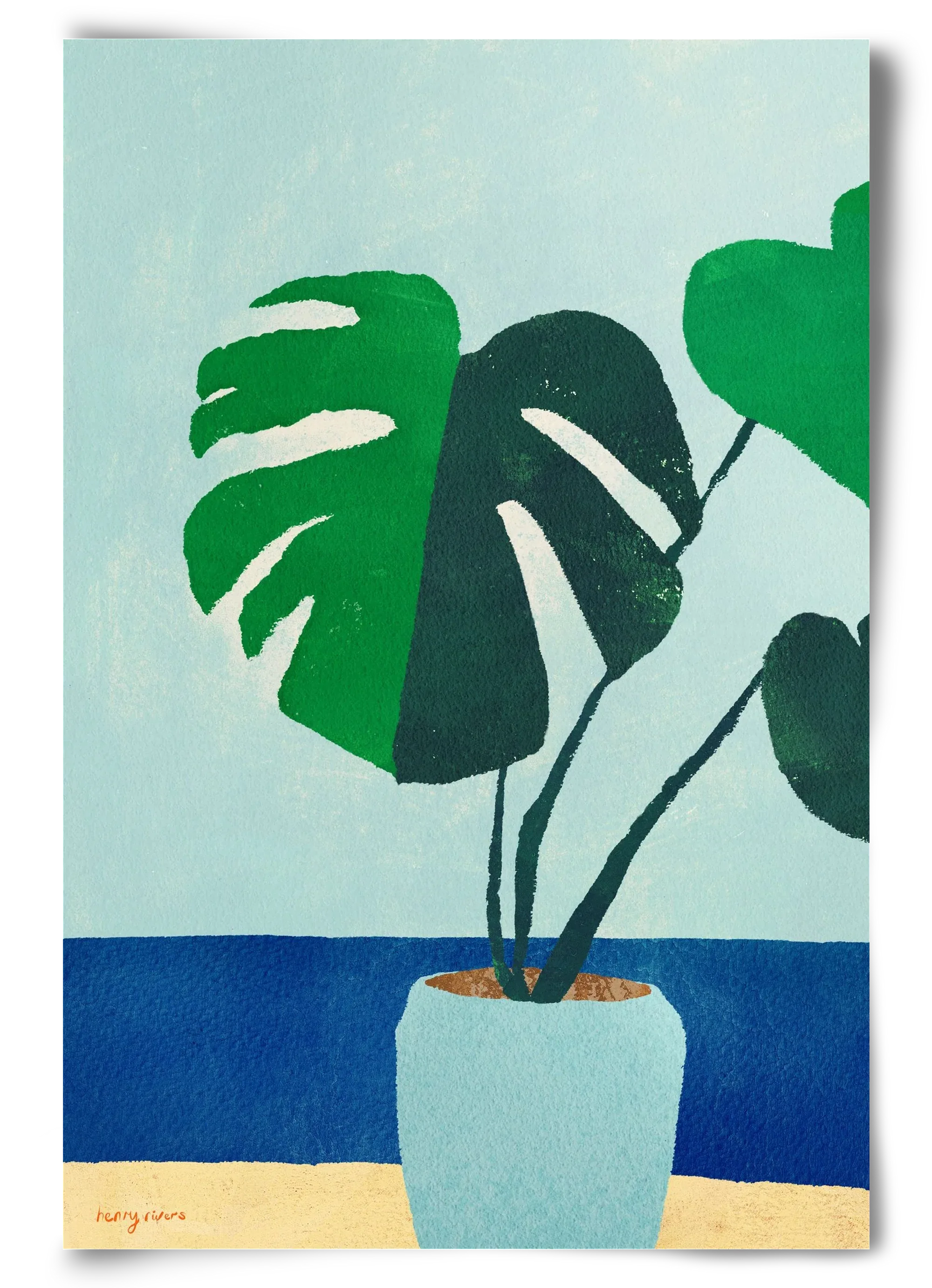Monstera blues - artbridge