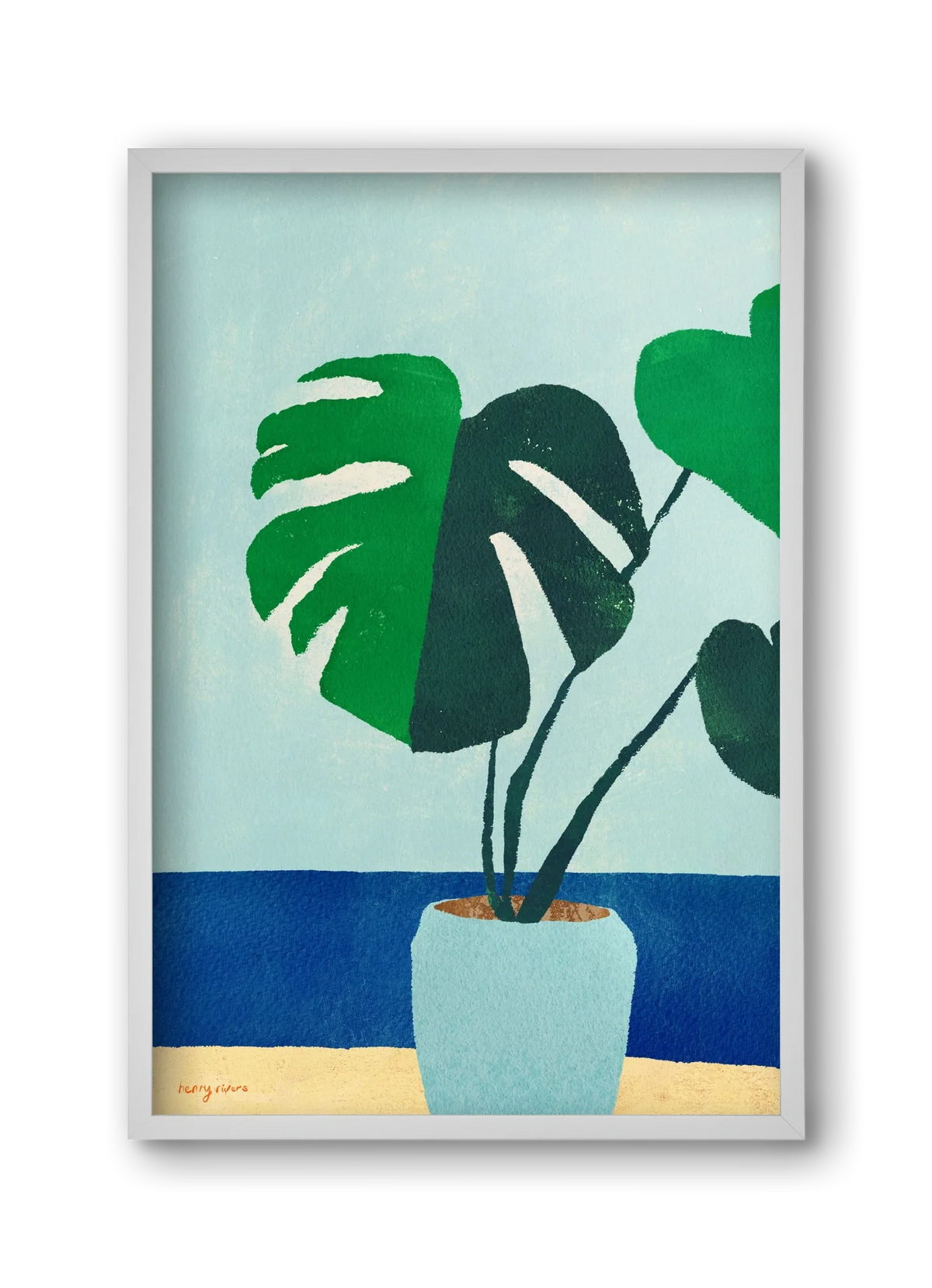 Monstera blues - artbridge