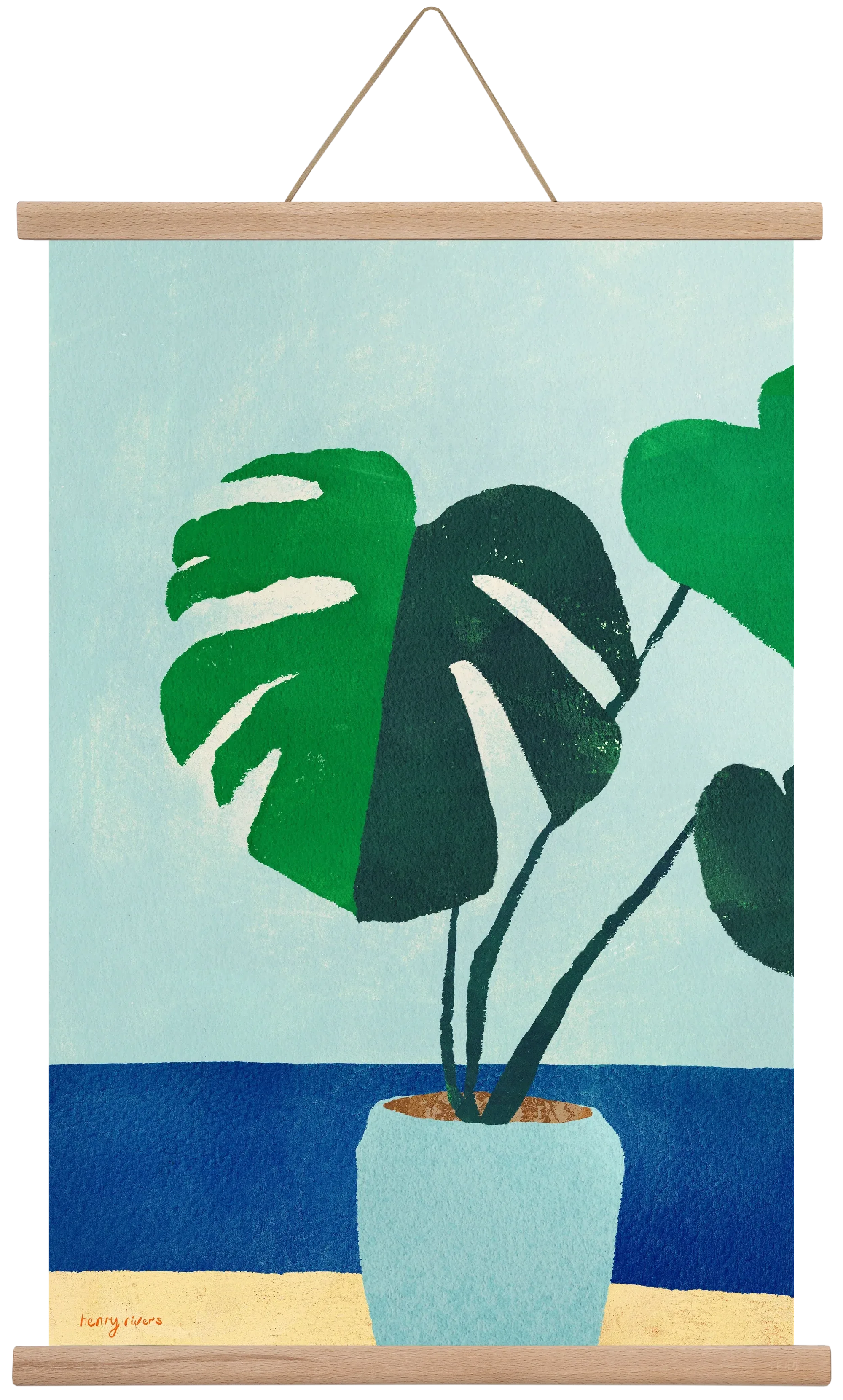 Monstera blues - artbridge