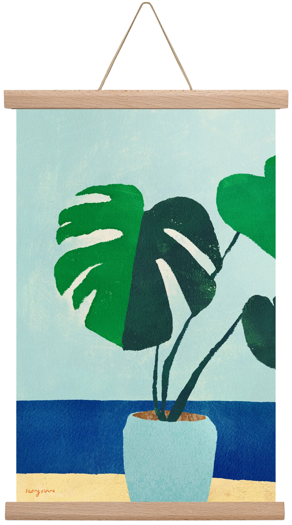 Monstera blues - artbridge