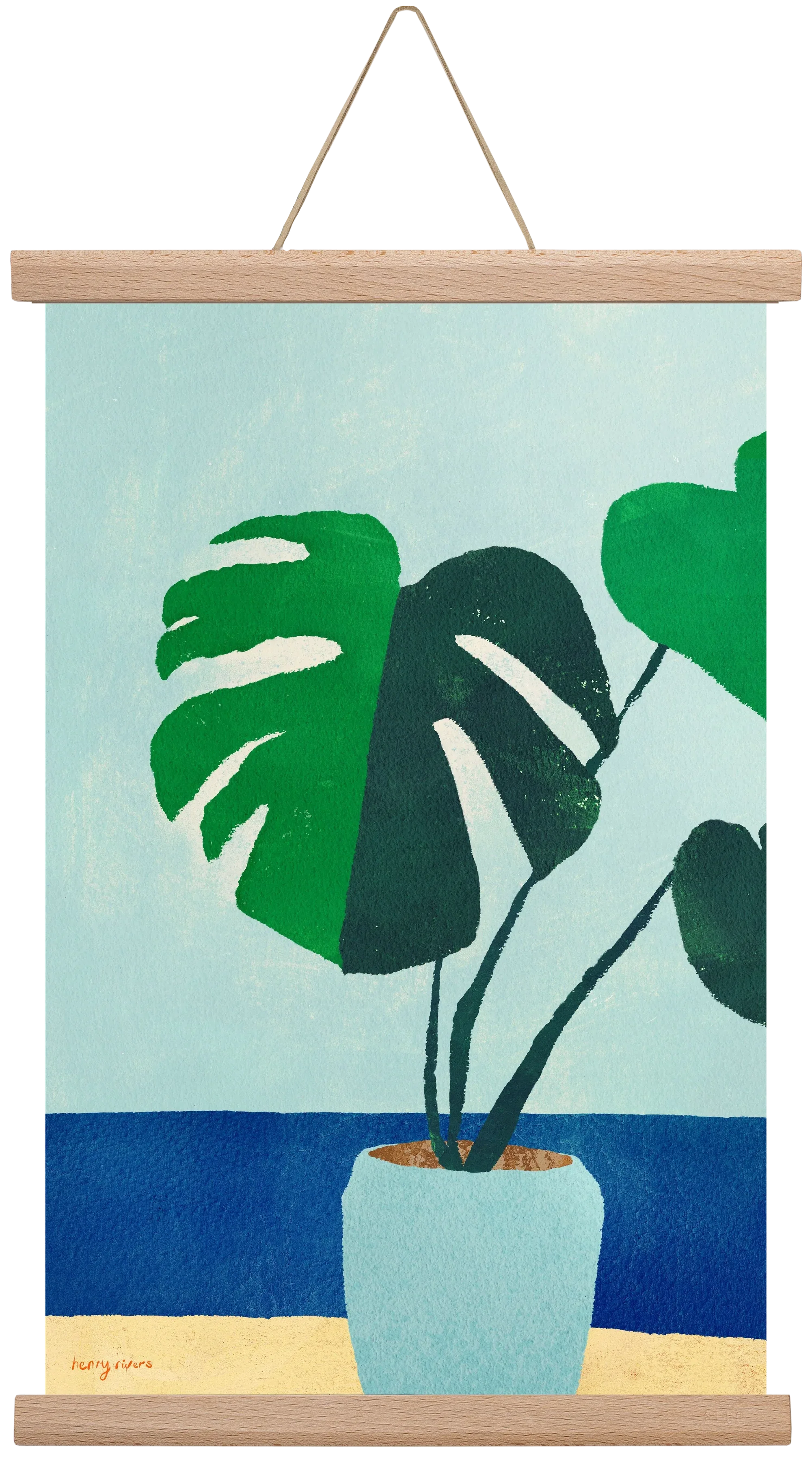 Monstera blues - artbridge