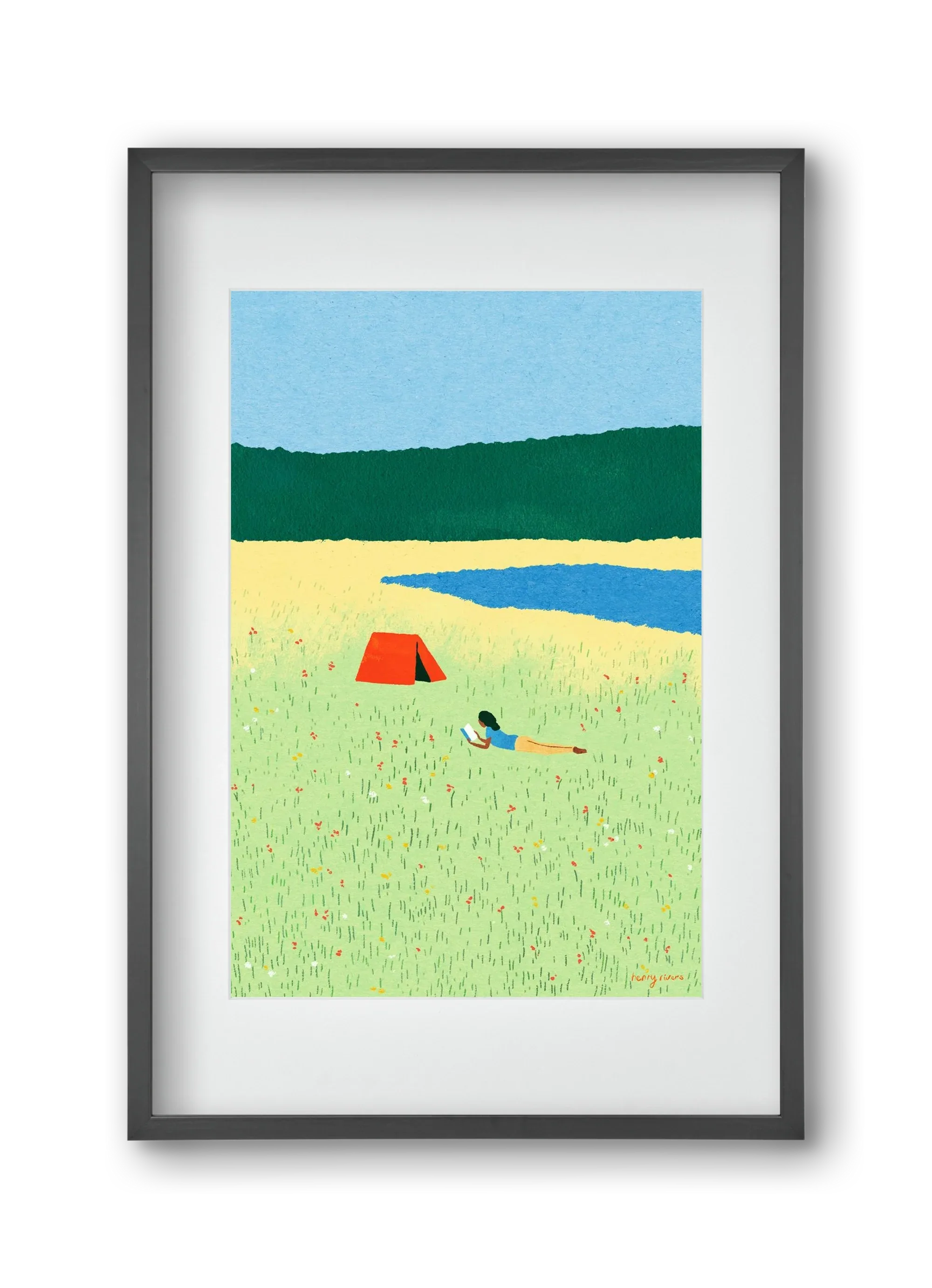 Reading in the meadow - artbridge