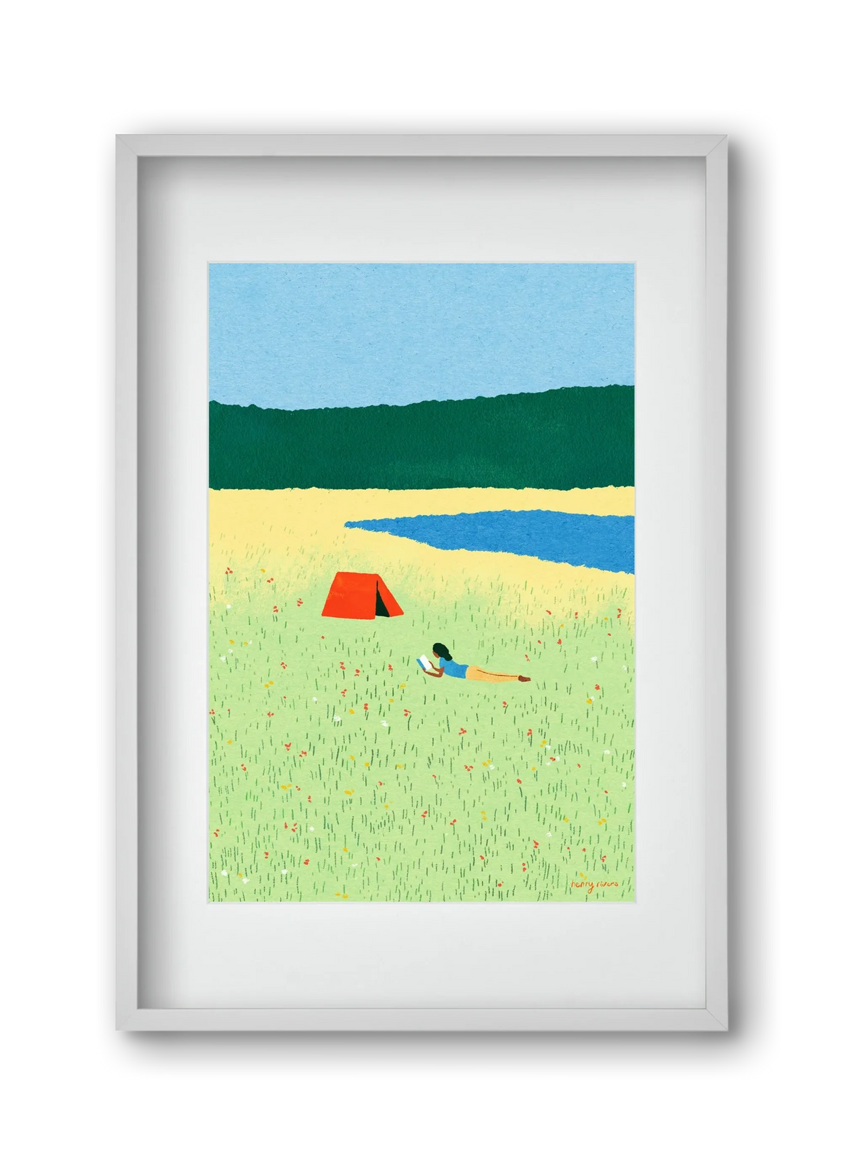 Reading in the meadow - artbridge