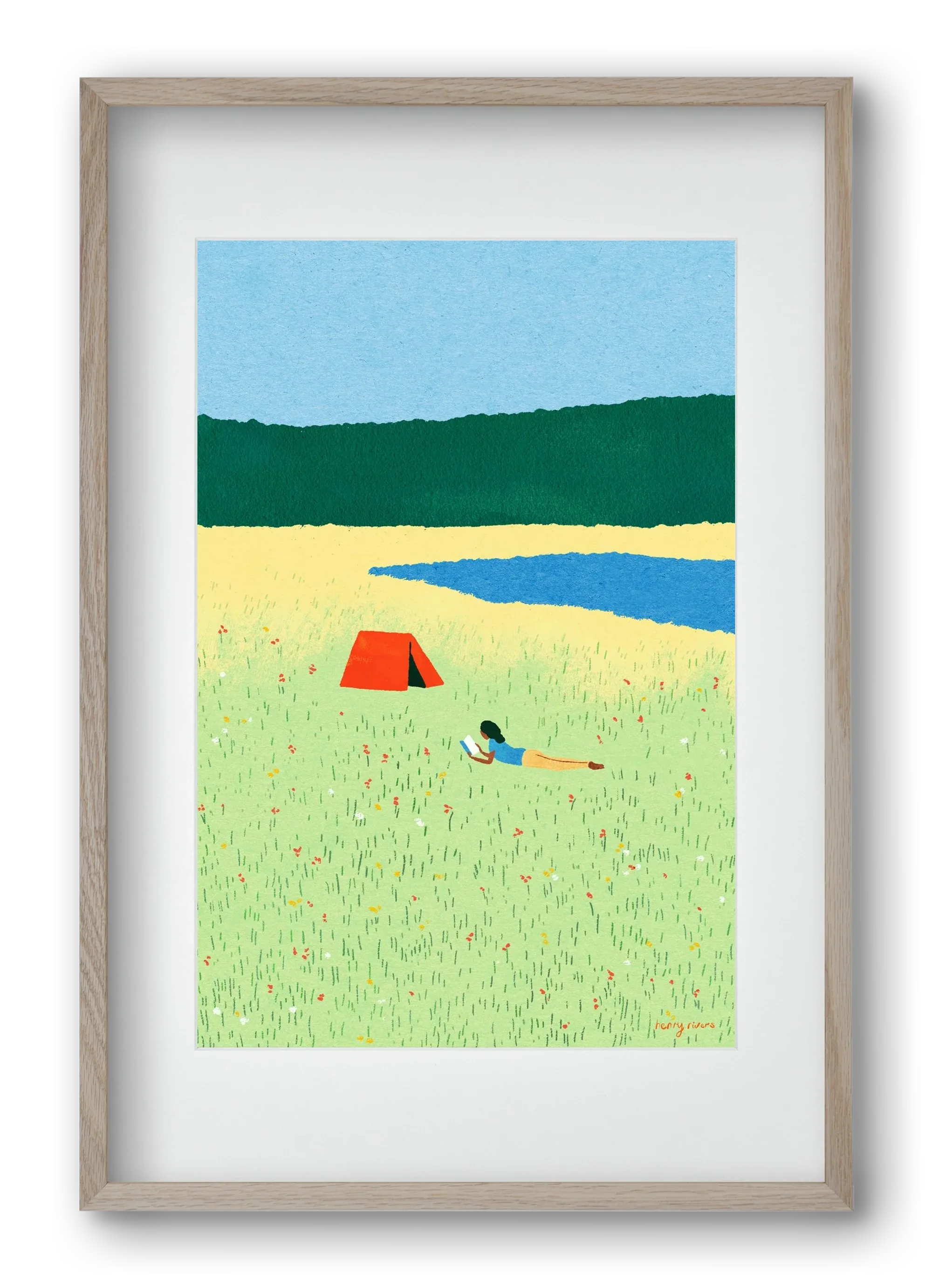 Reading in the meadow - artbridge