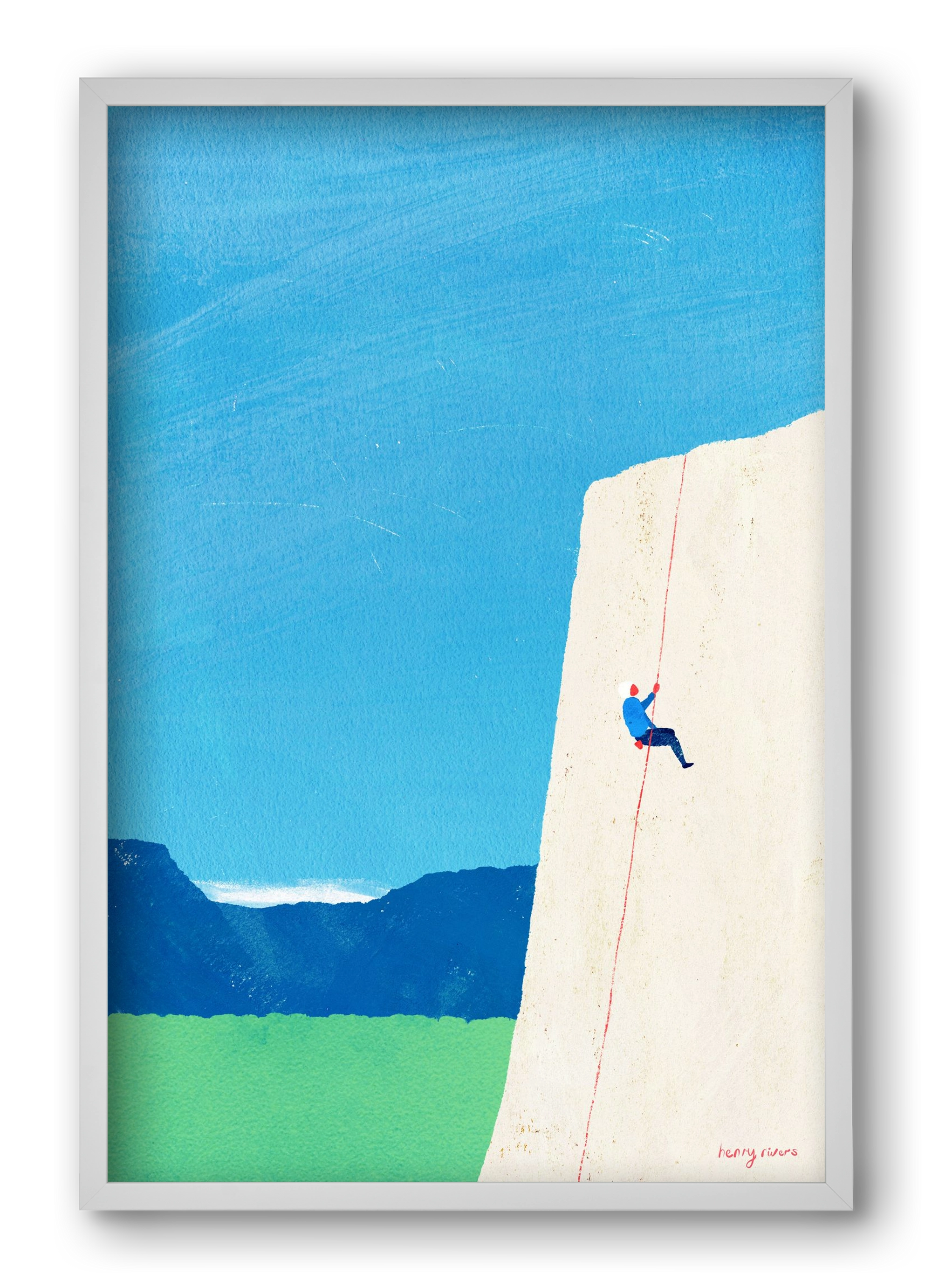 The ascent, 40x60 cm (40x60 cm), Fehér keret