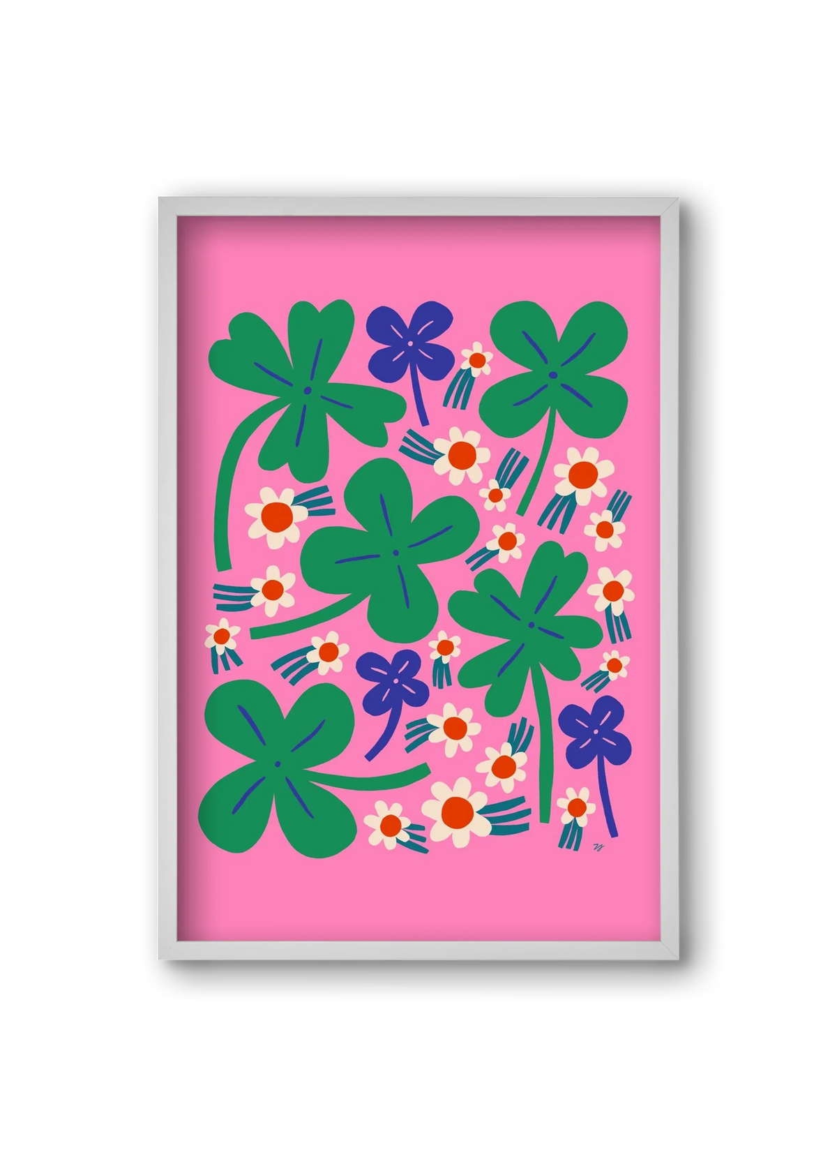 Happy Clovers and Flowers - artbridge