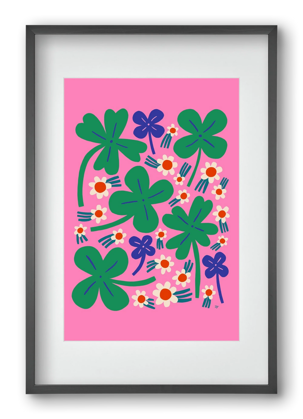 Happy Clovers and Flowers - artbridge