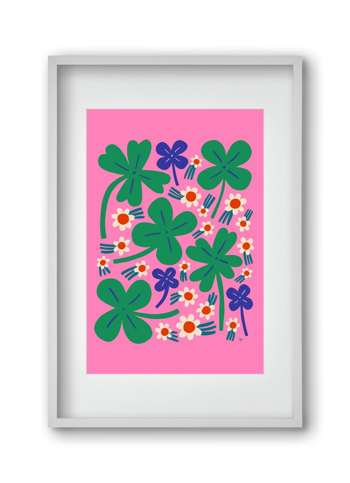 Happy Clovers and Flowers - artbridge