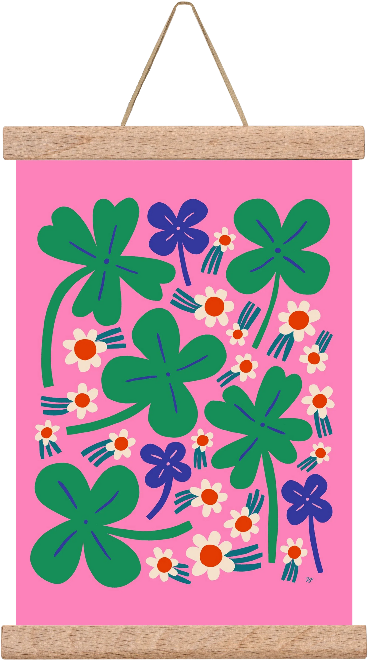 Happy Clovers and Flowers - artbridge