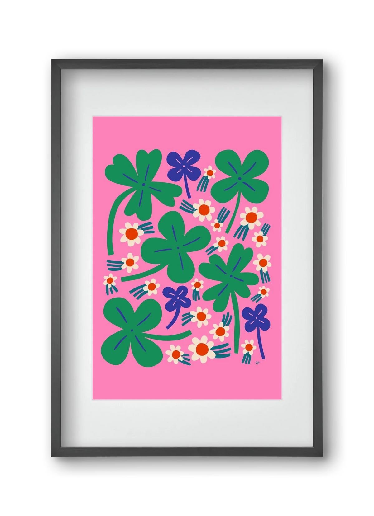 Happy Clovers and Flowers - artbridge