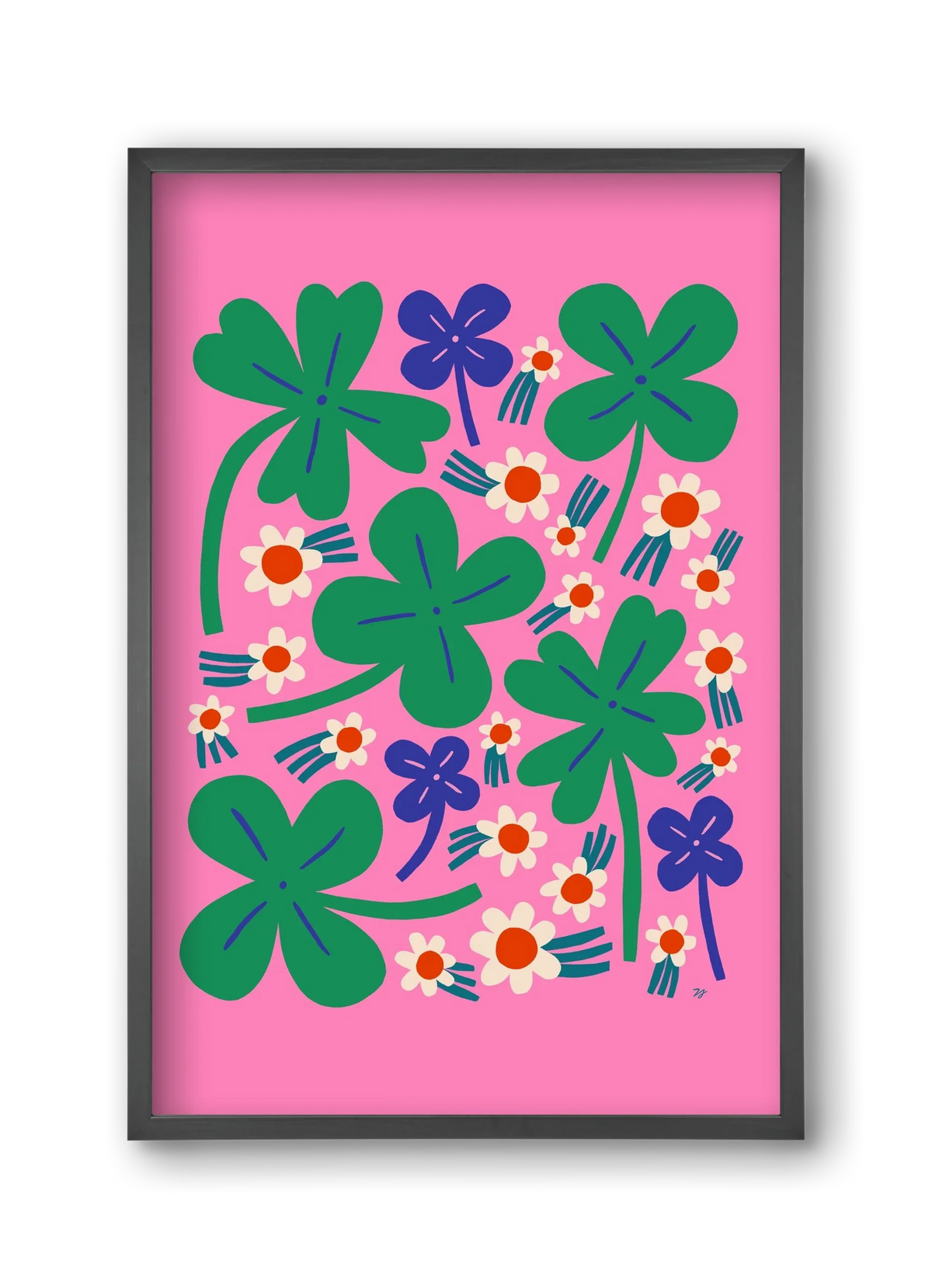 Happy Clovers and Flowers - artbridge
