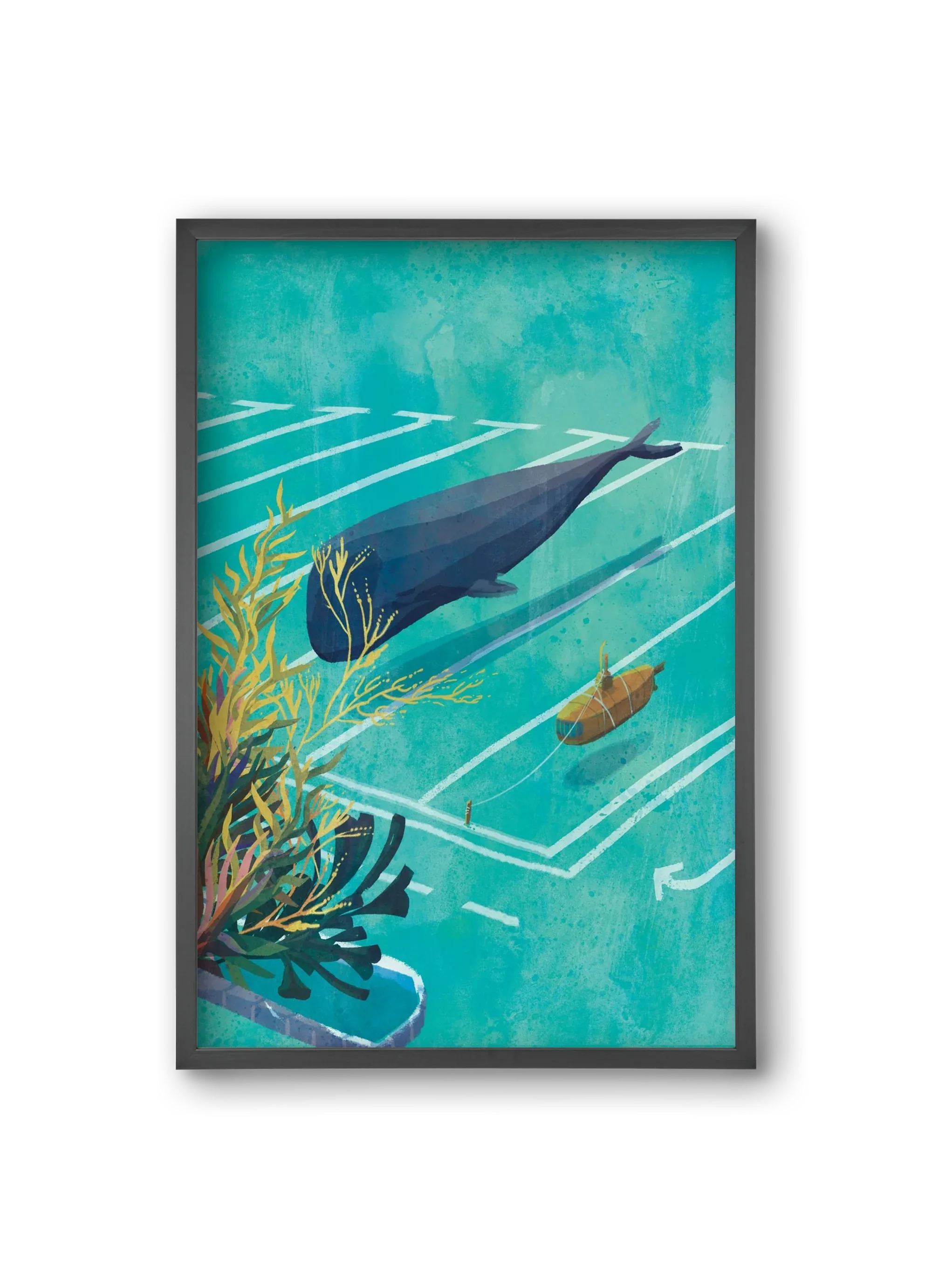 Whale in the parking lot - artbridge