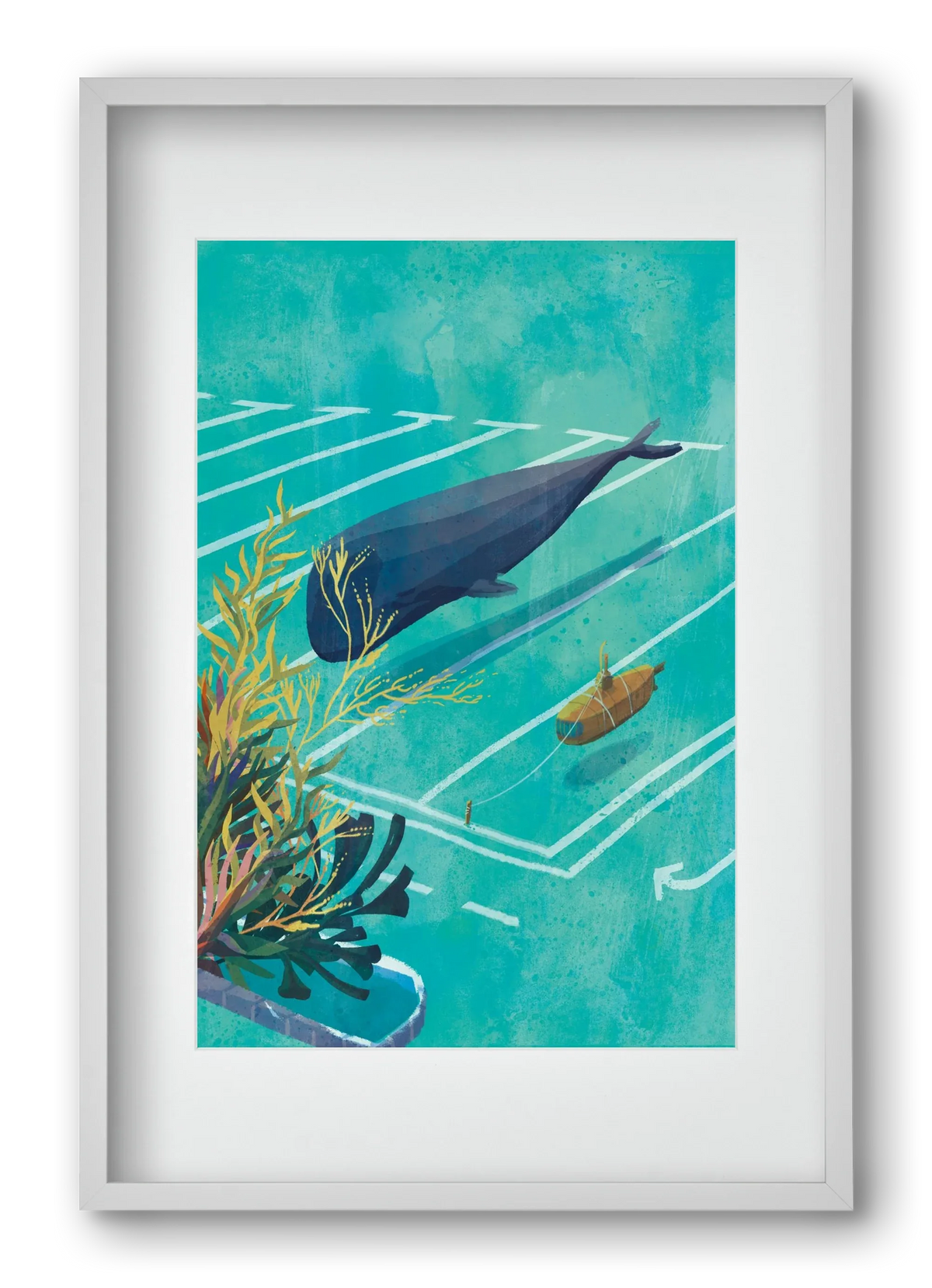 Whale in the parking lot - artbridge