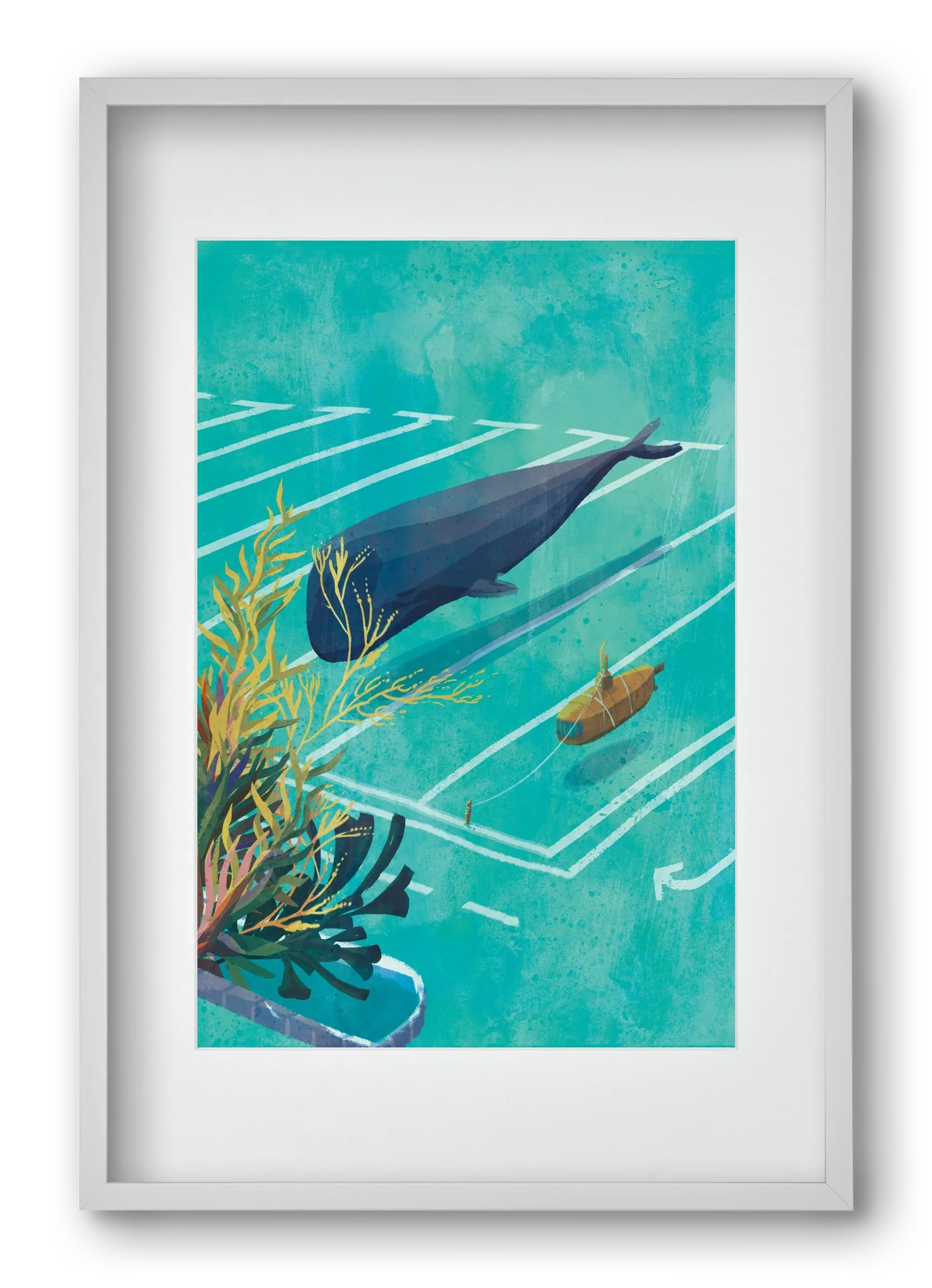 Whale in the parking lot - artbridge