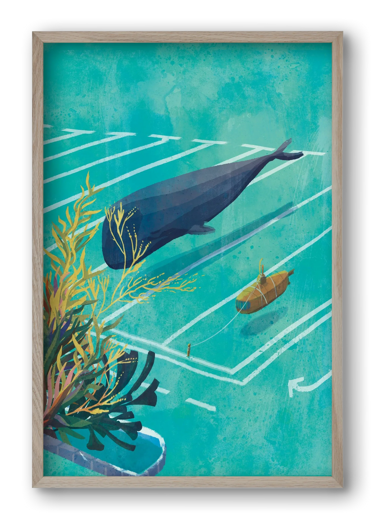 Whale in the parking lot - artbridge