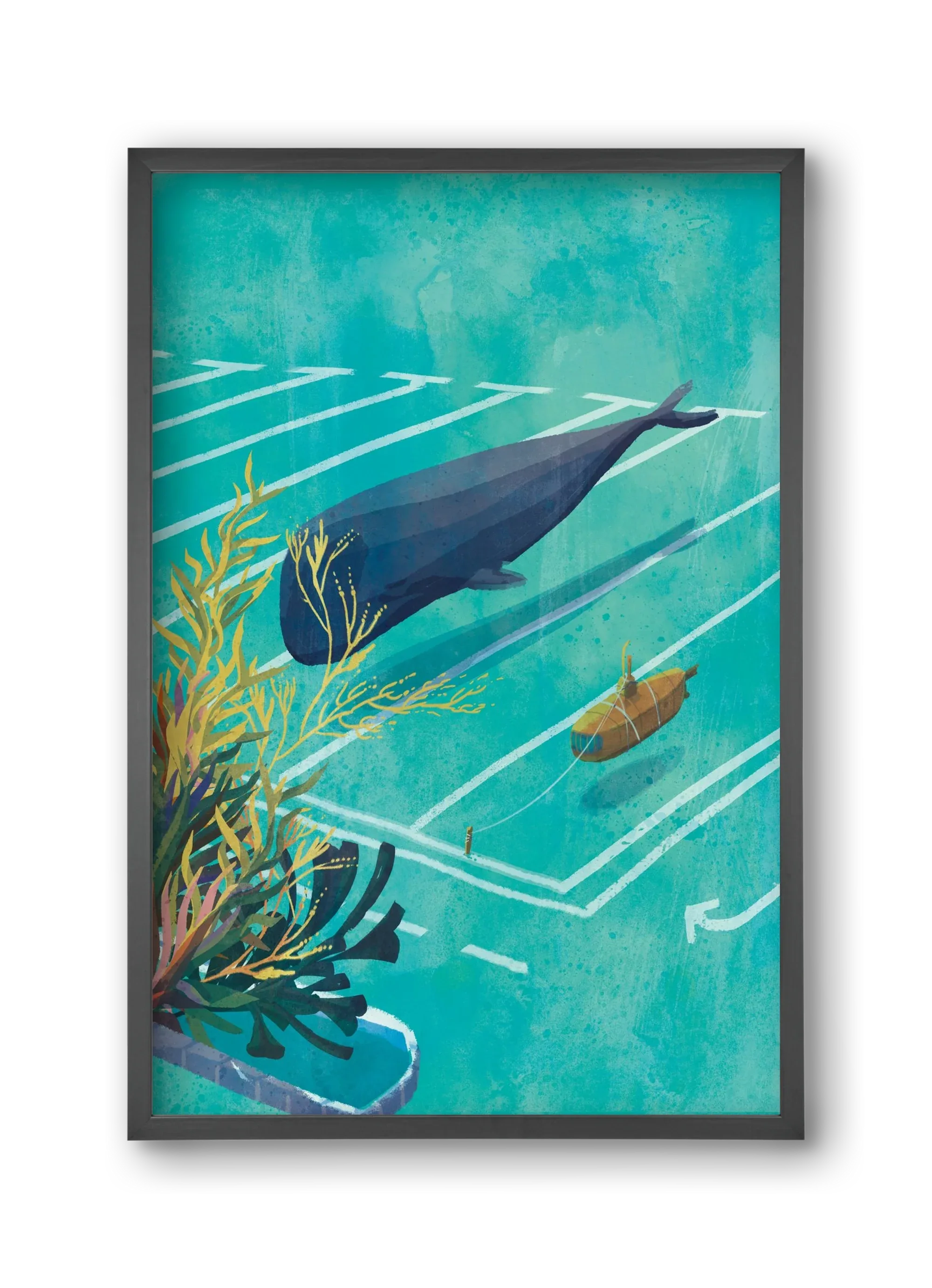 Whale in the parking lot - artbridge