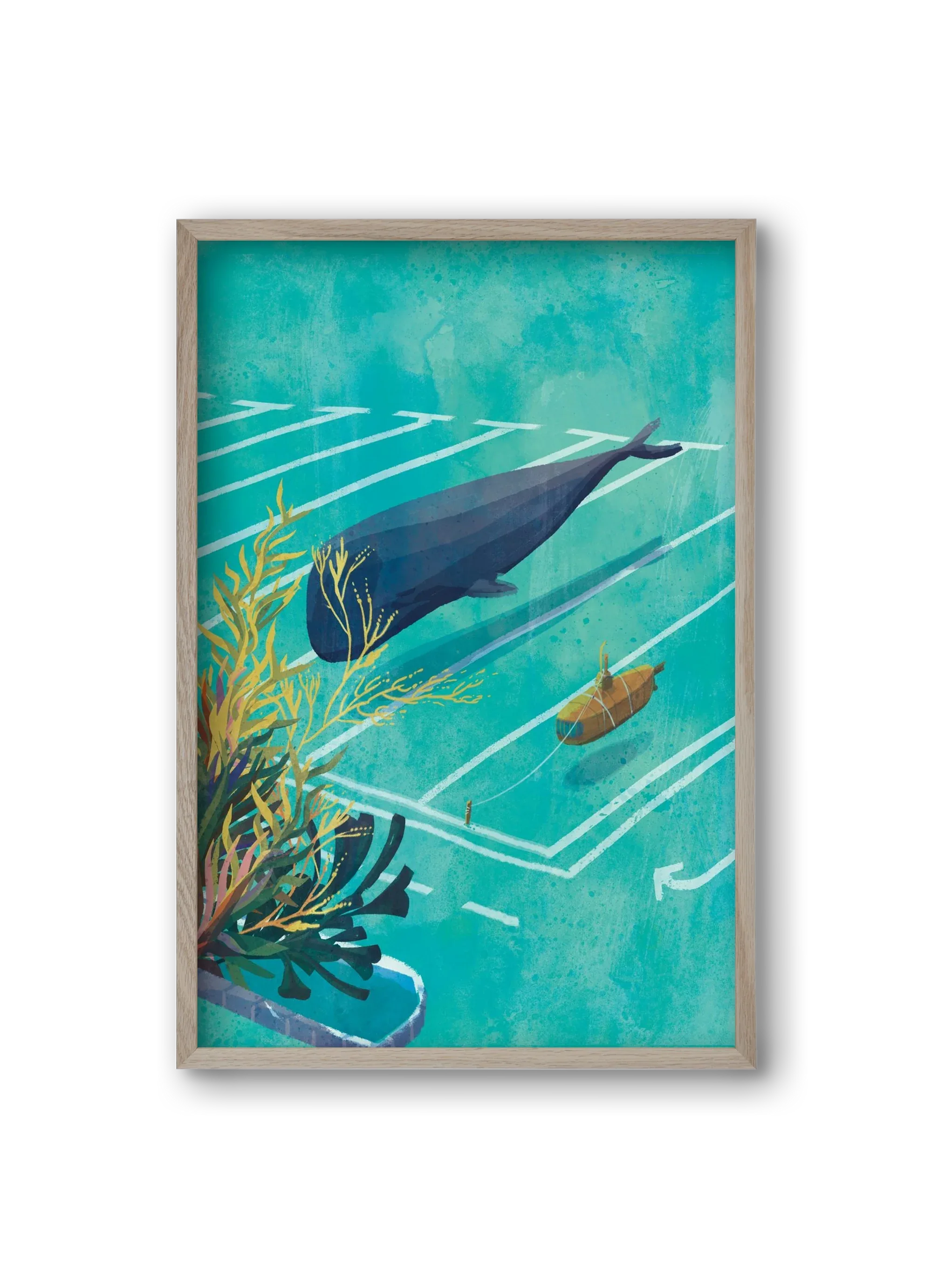 Whale in the parking lot - artbridge