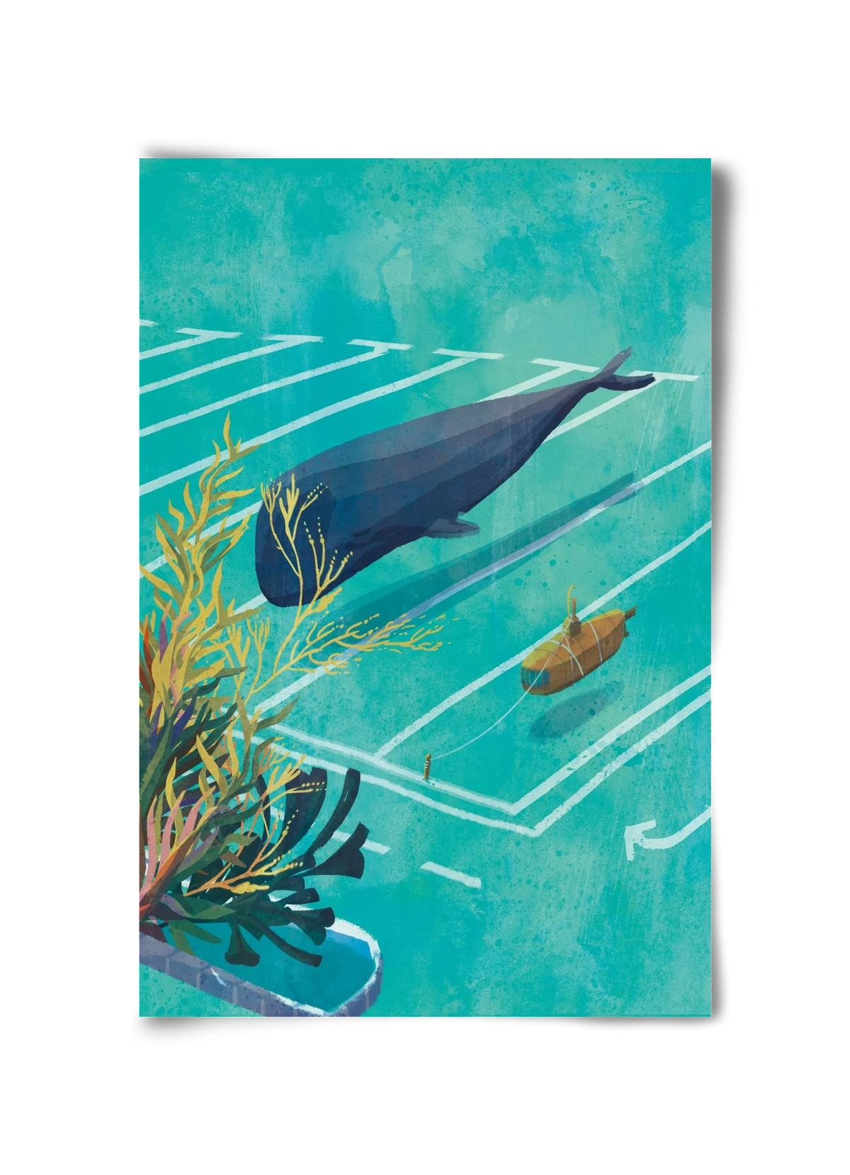 Whale in the parking lot - artbridge