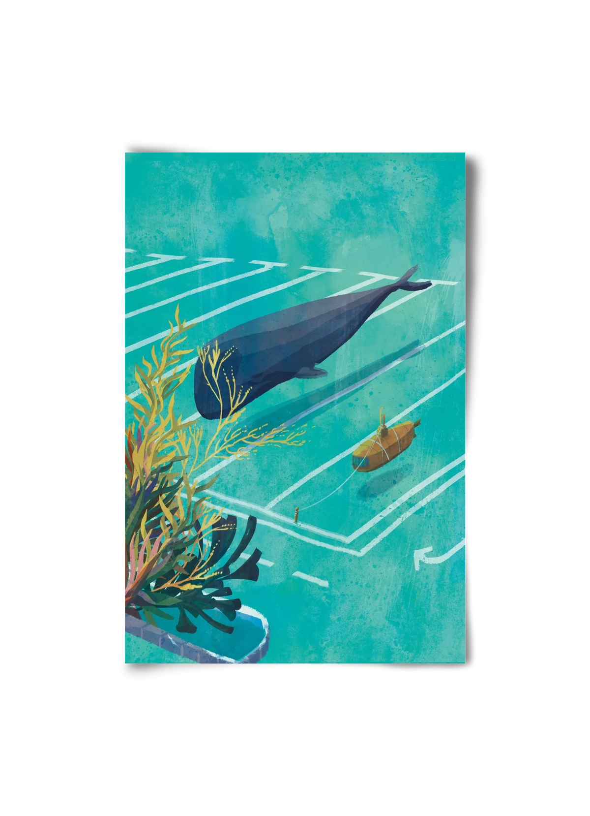 Whale in the parking lot - artbridge
