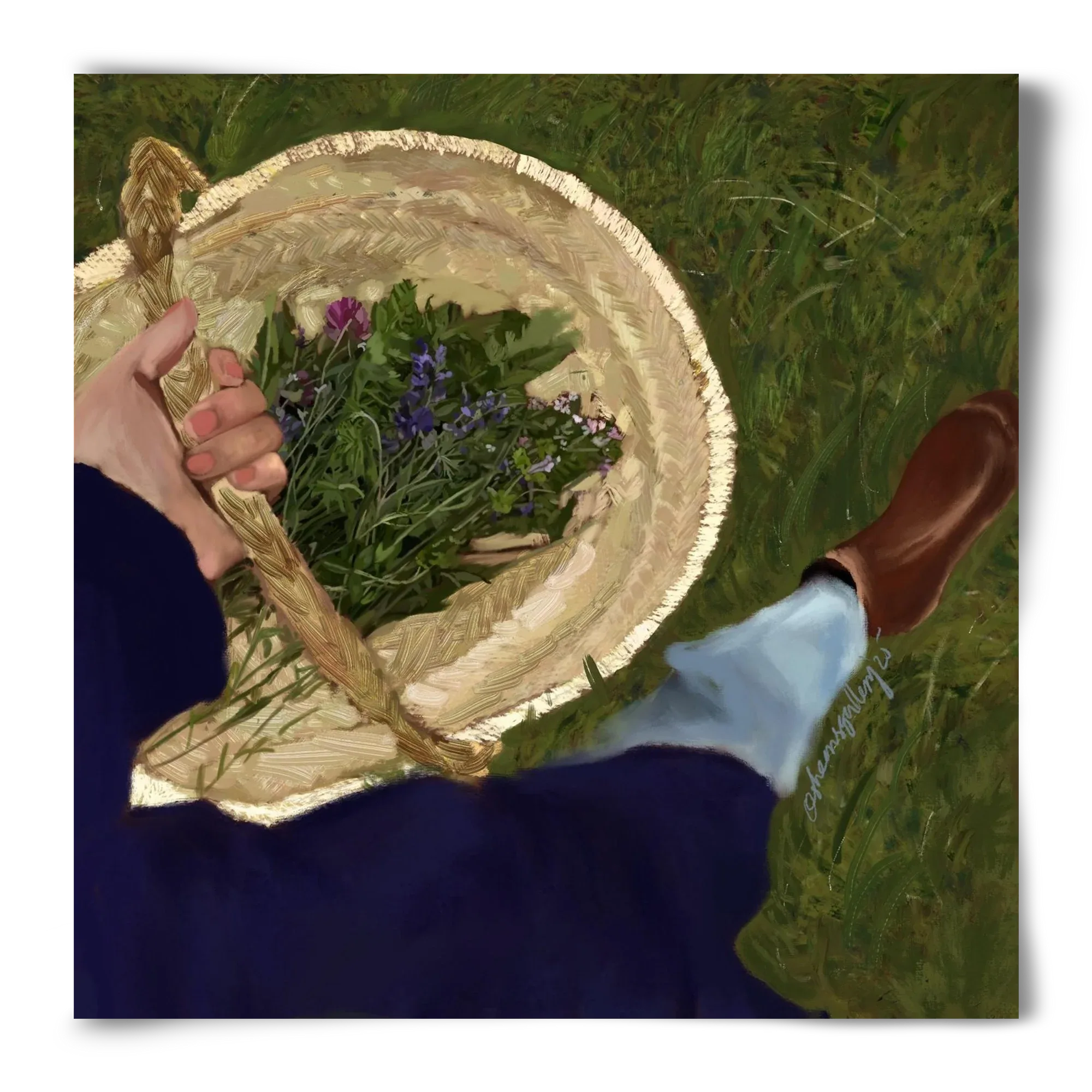A BASKET OF FLOWERS - artbridge