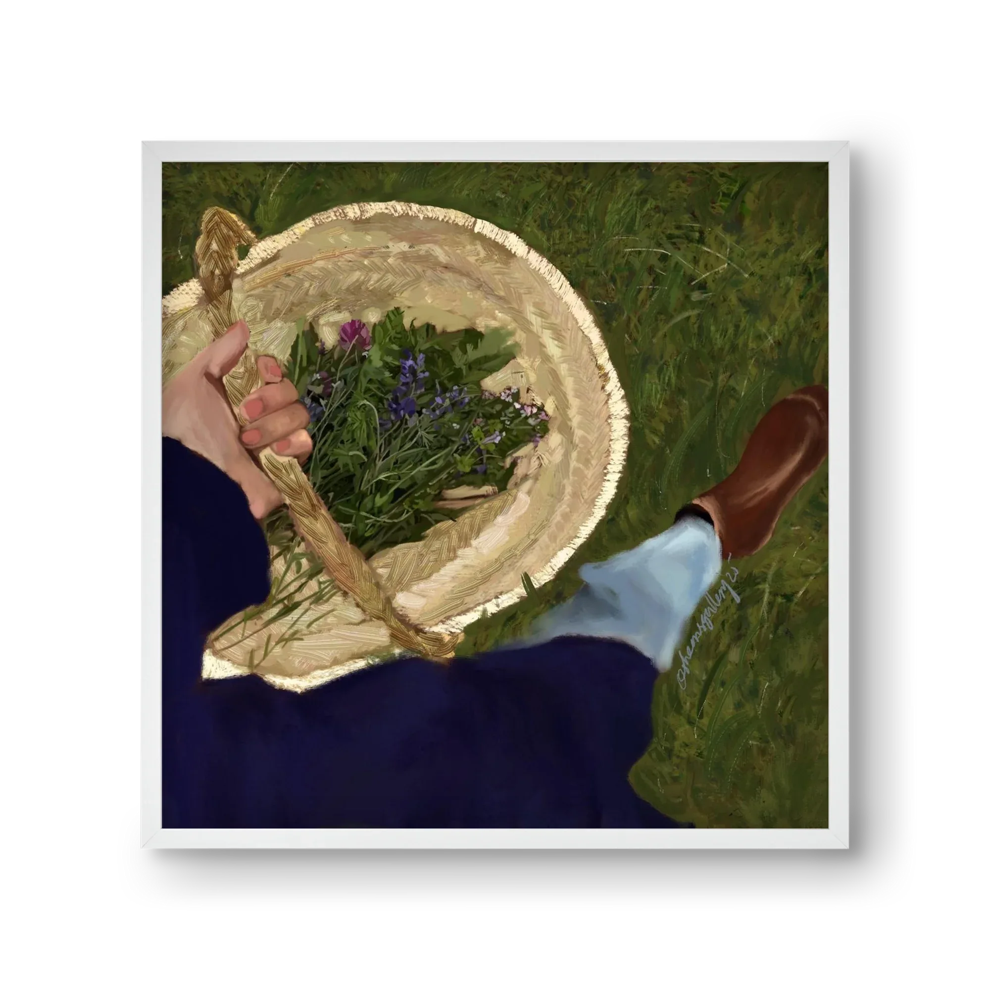 A BASKET OF FLOWERS - artbridge