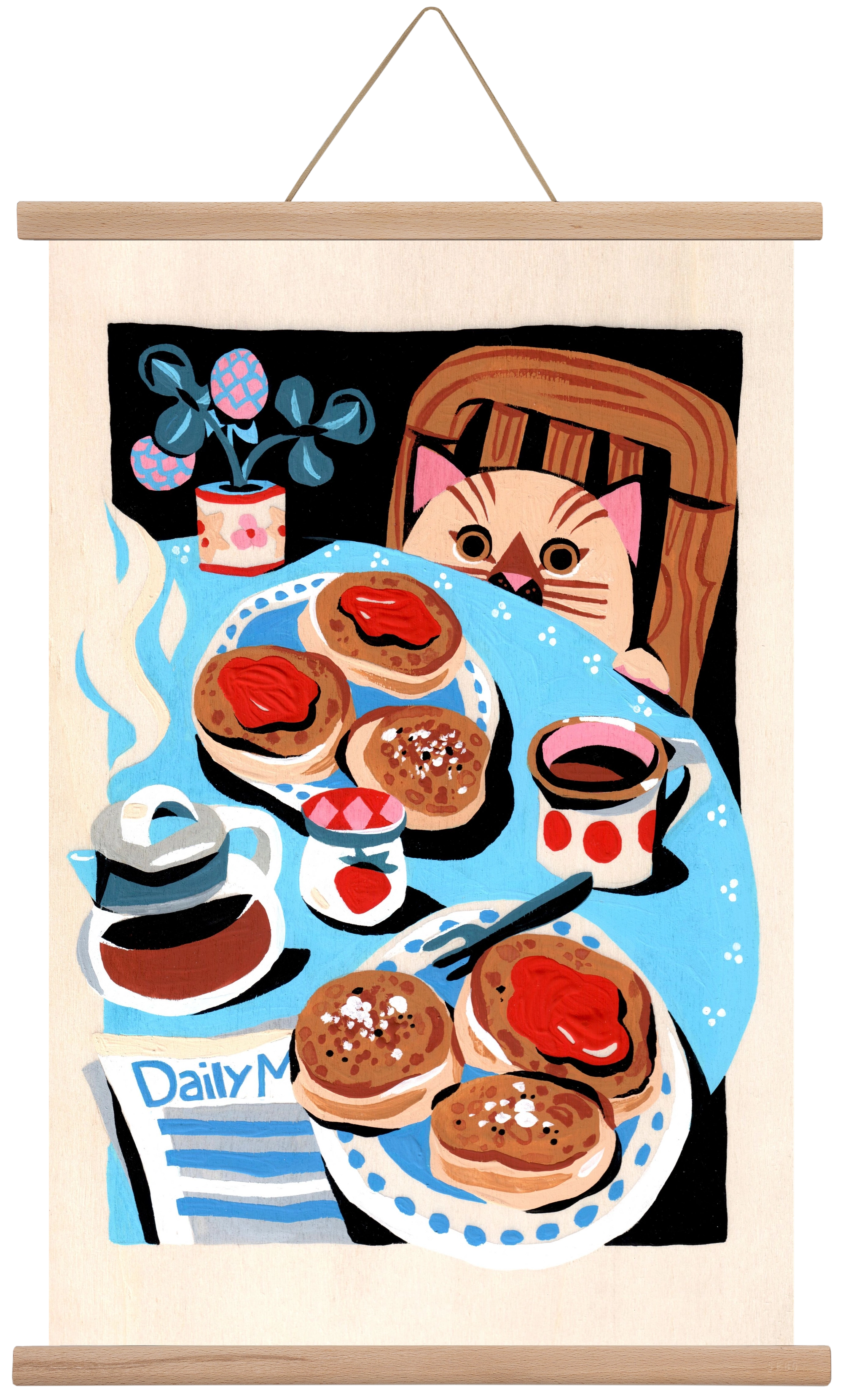 Brunch, 40x60 cm (40x60 cm), Tölgy akasztó