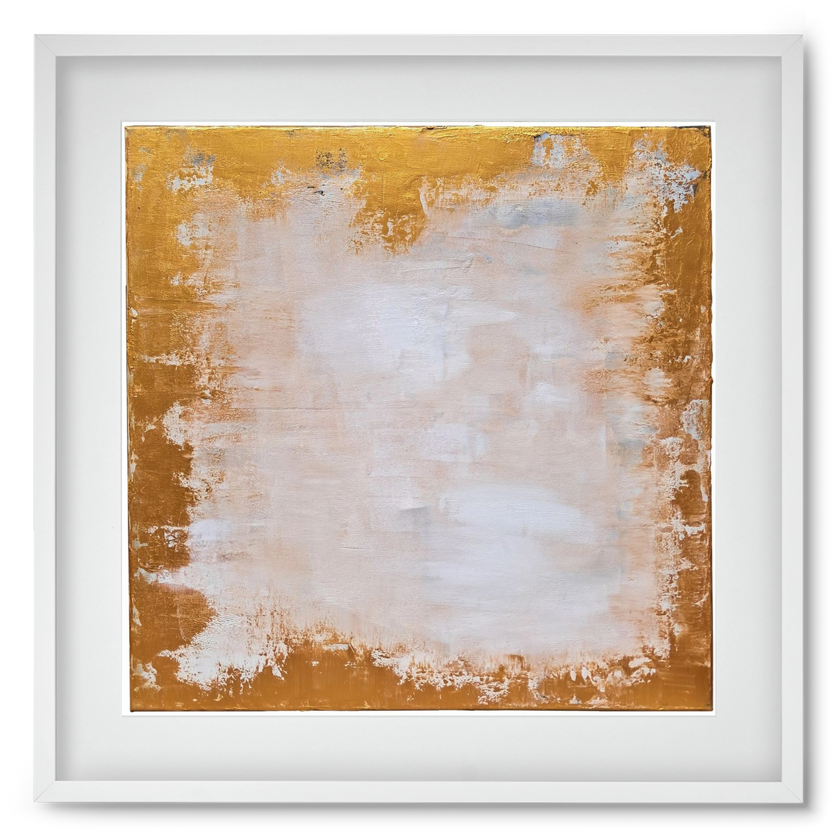 elhiszem, 50x50 cm (40x40 cm), Fehér keret, paszpartuval