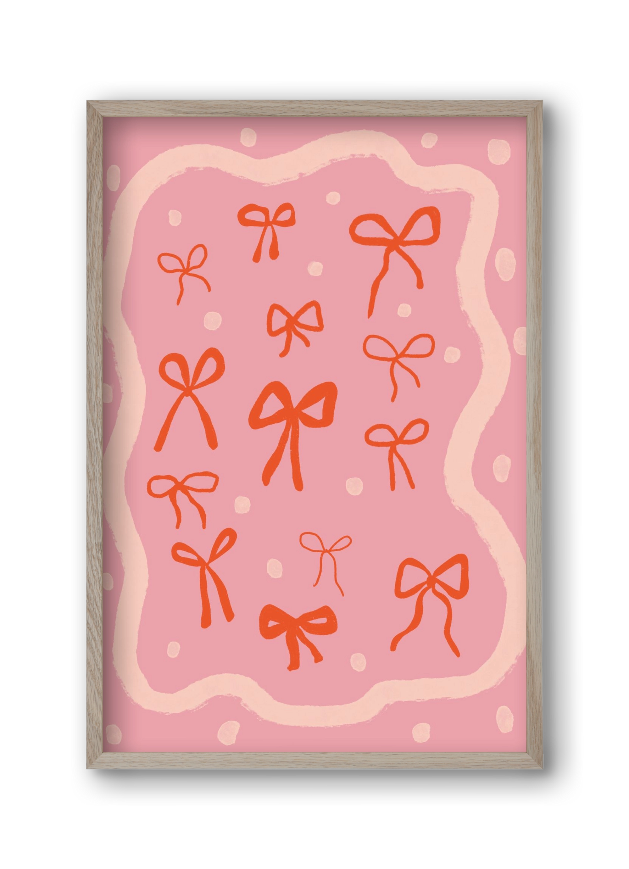 Little bows , 30x45 cm (30x45 cm), Tölgy keret