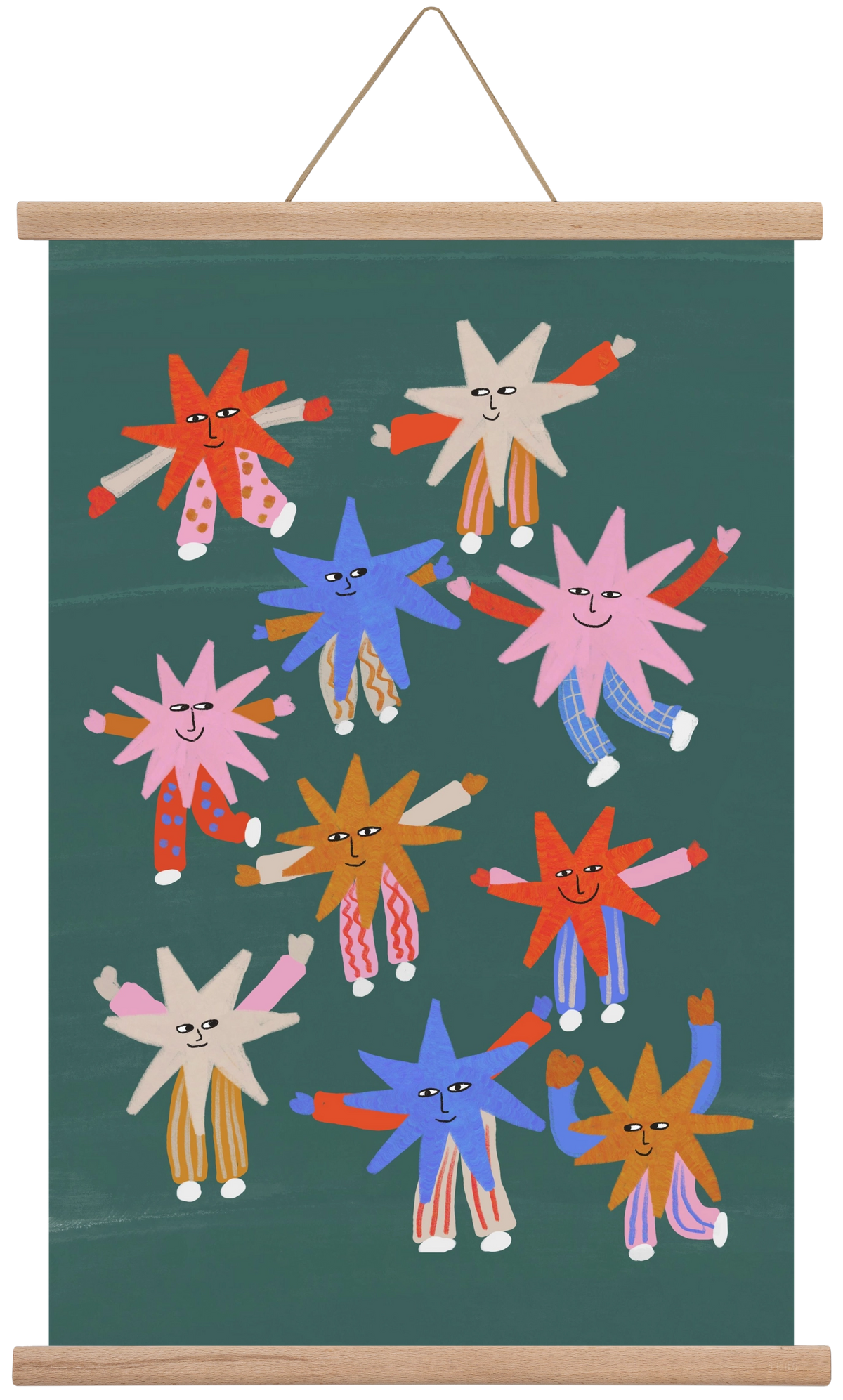 Little Stars , 40x60 cm (40x60 cm), Tölgy akasztó