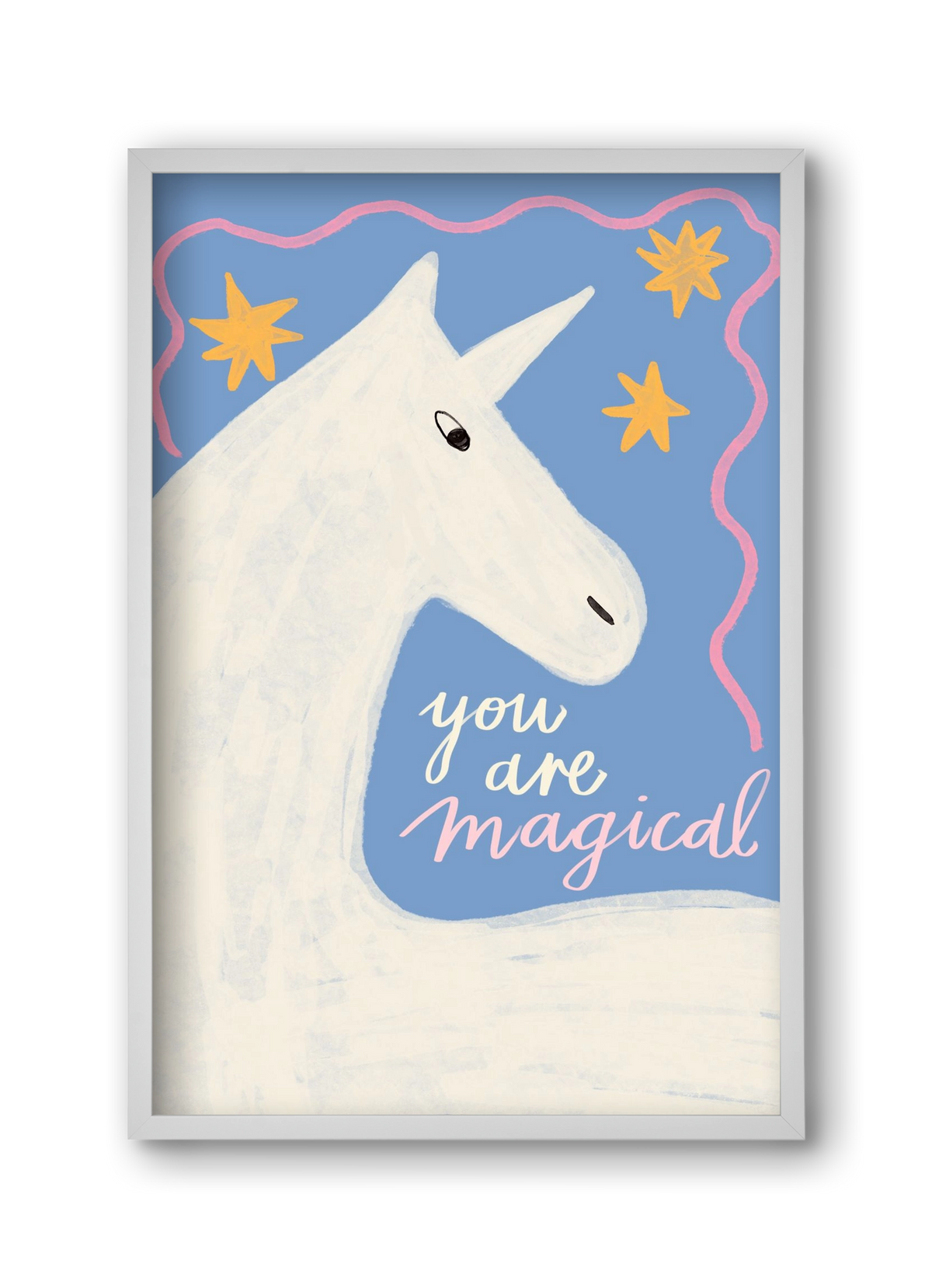 You are magical , 30x45 cm (30x45 cm), Fehér keret