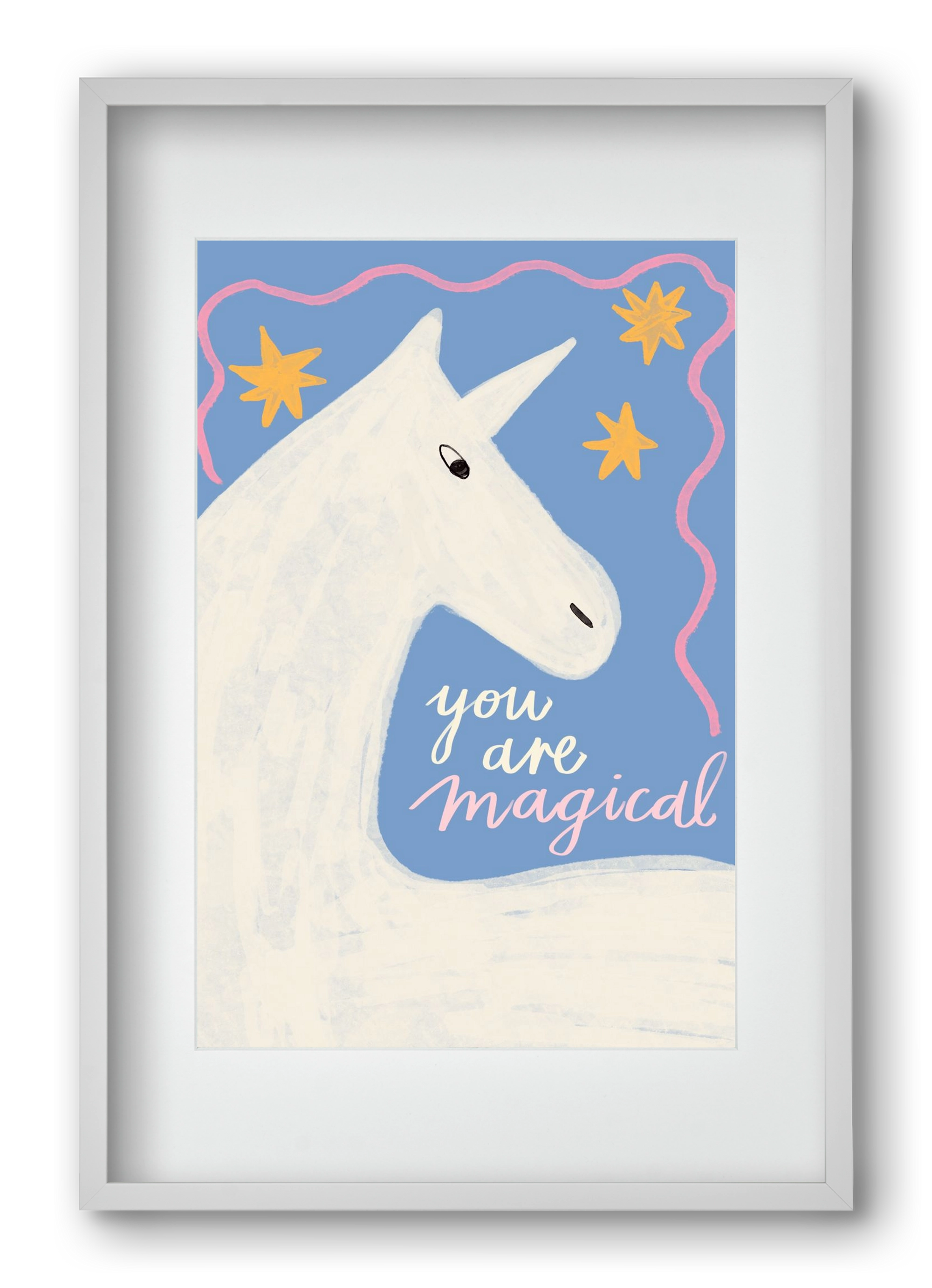 You are magical , 40x60 cm (30x45 cm), Fehér keret, paszpartuval